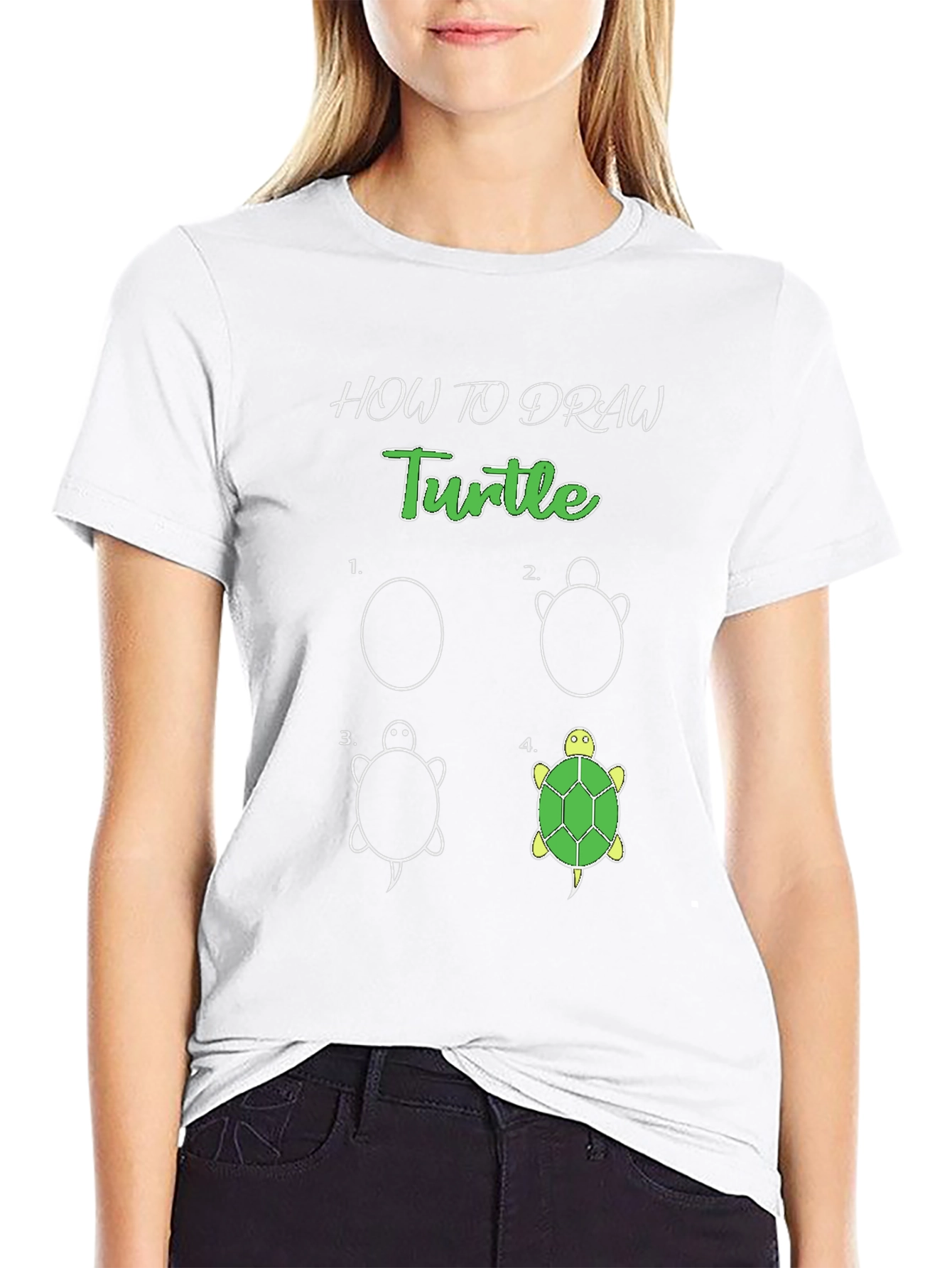 How to Draw a Turtle T-Shirt