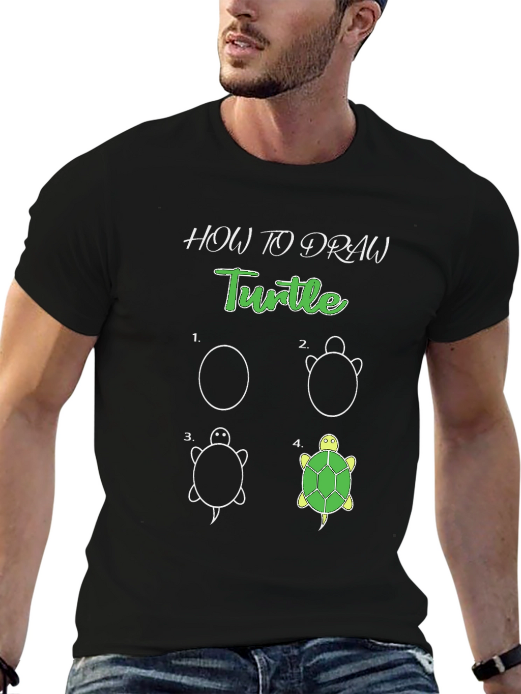 How to Draw a Turtle T-Shirt