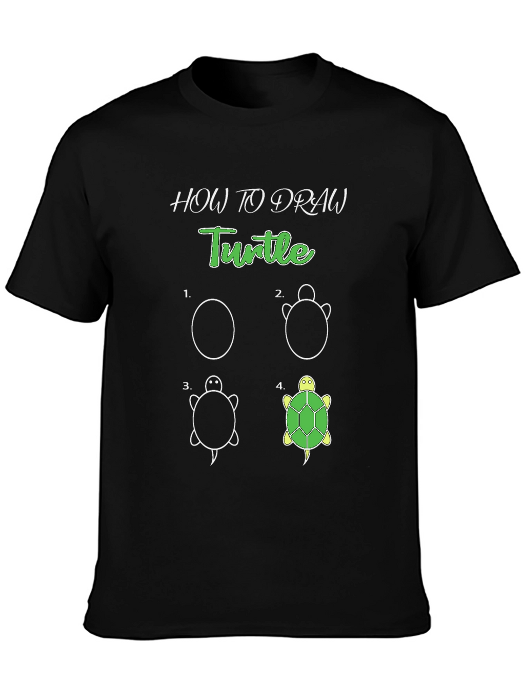 How to Draw a Turtle T-Shirt