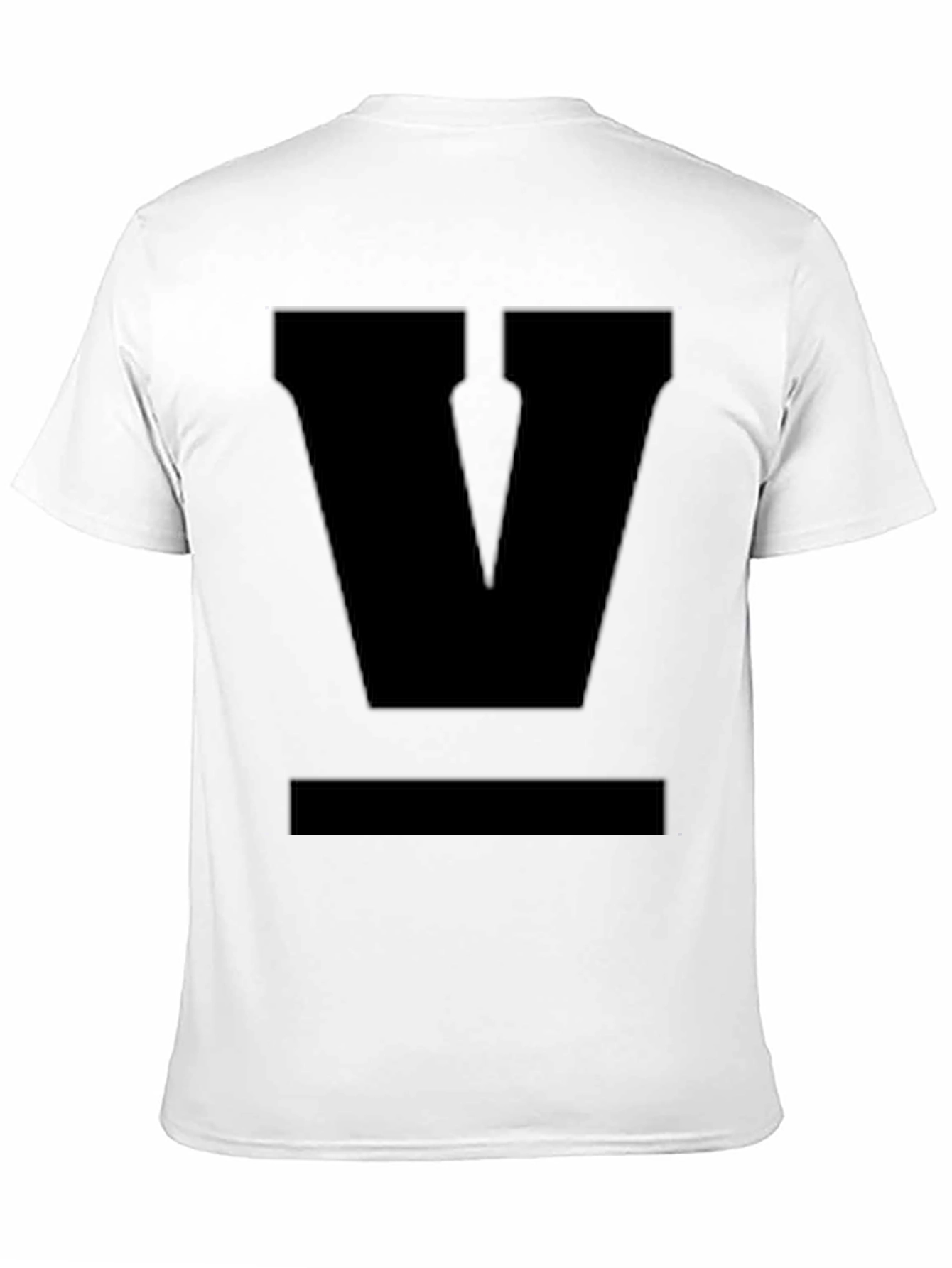Bold Black V Graphic Tee - Classic Style