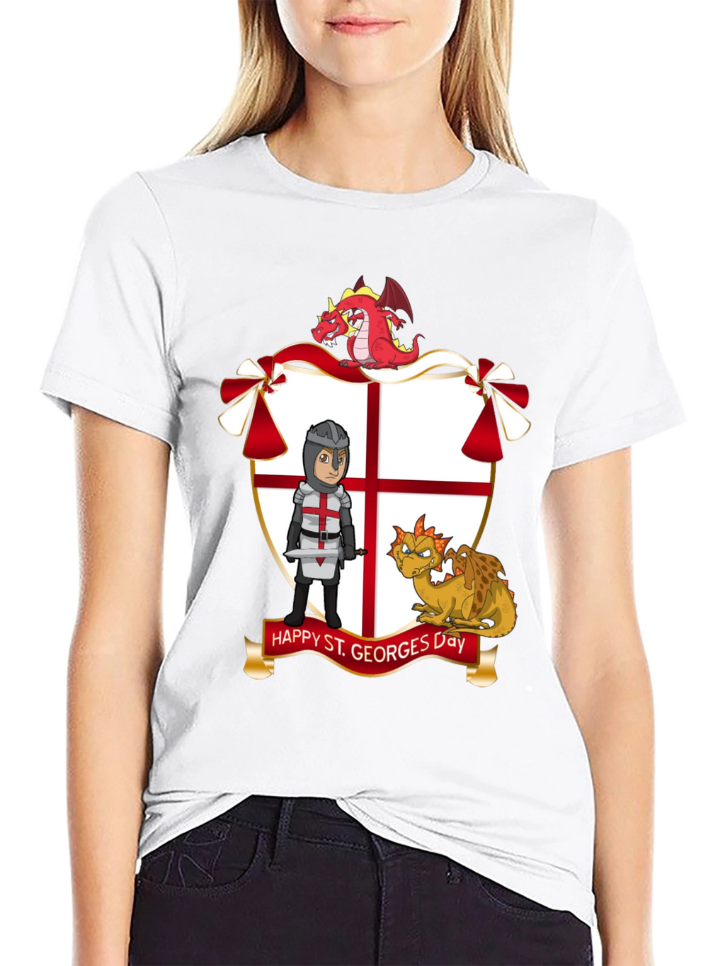 St. Georges Day T-Shirt with Dragons