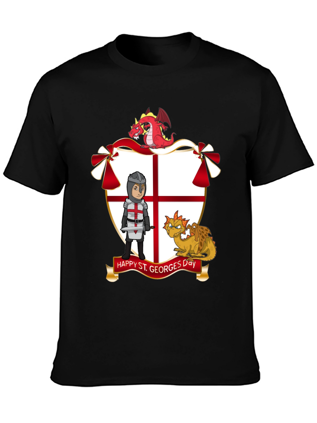 St. Georges Day T-Shirt with Dragons