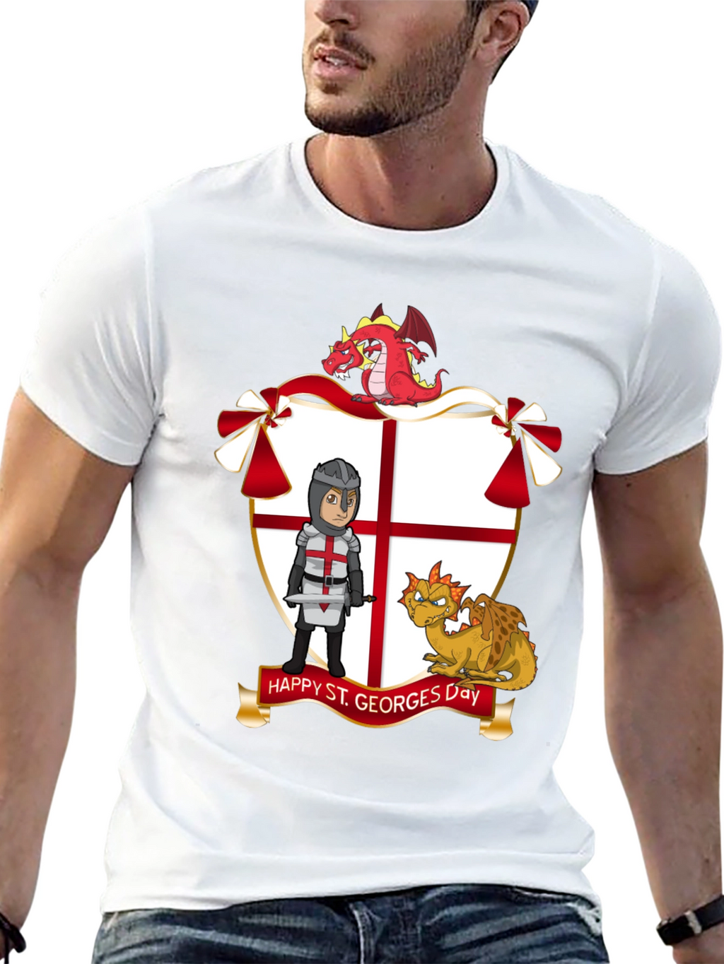 St. Georges Day T-Shirt with Dragons
