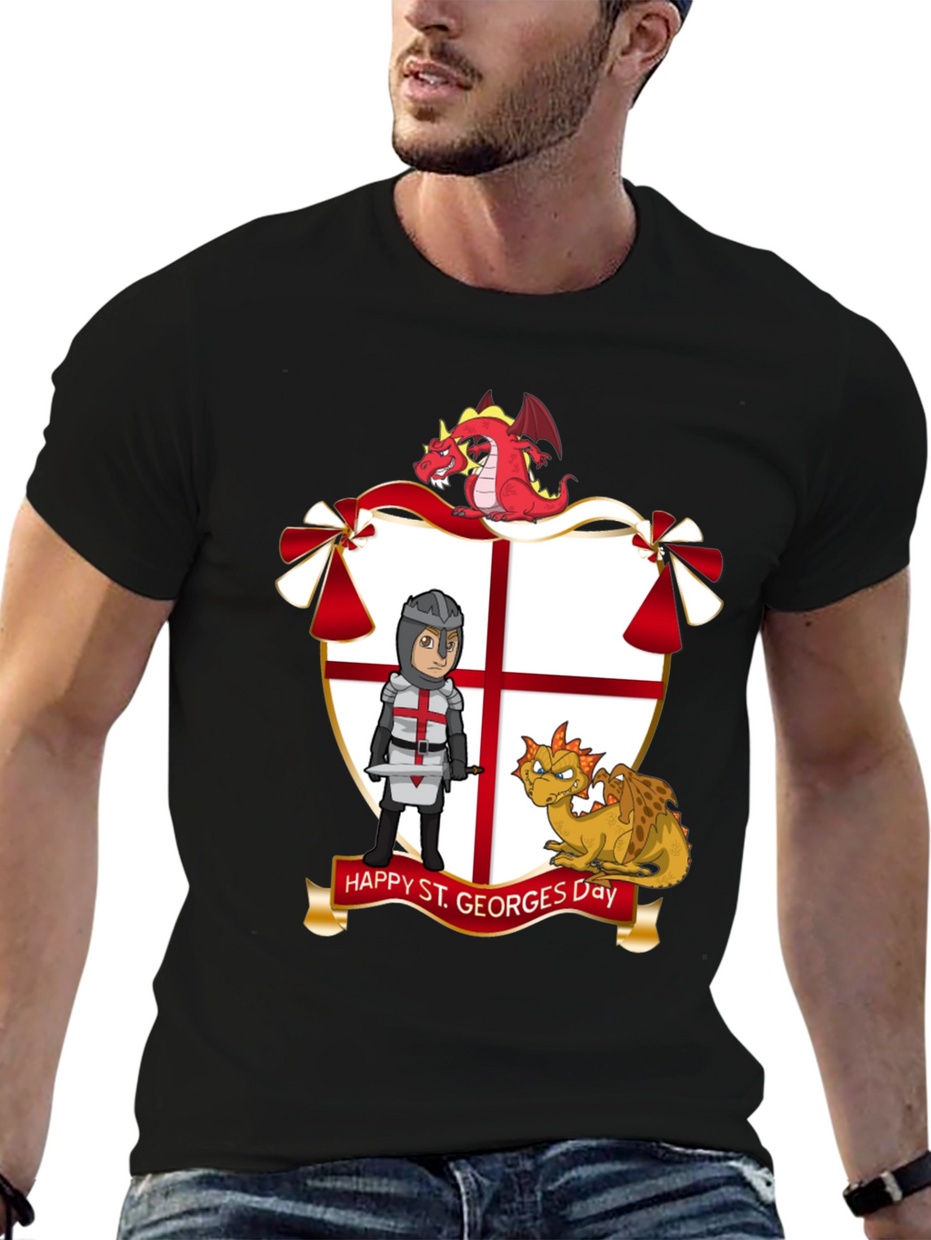 St. Georges Day T-Shirt with Dragons