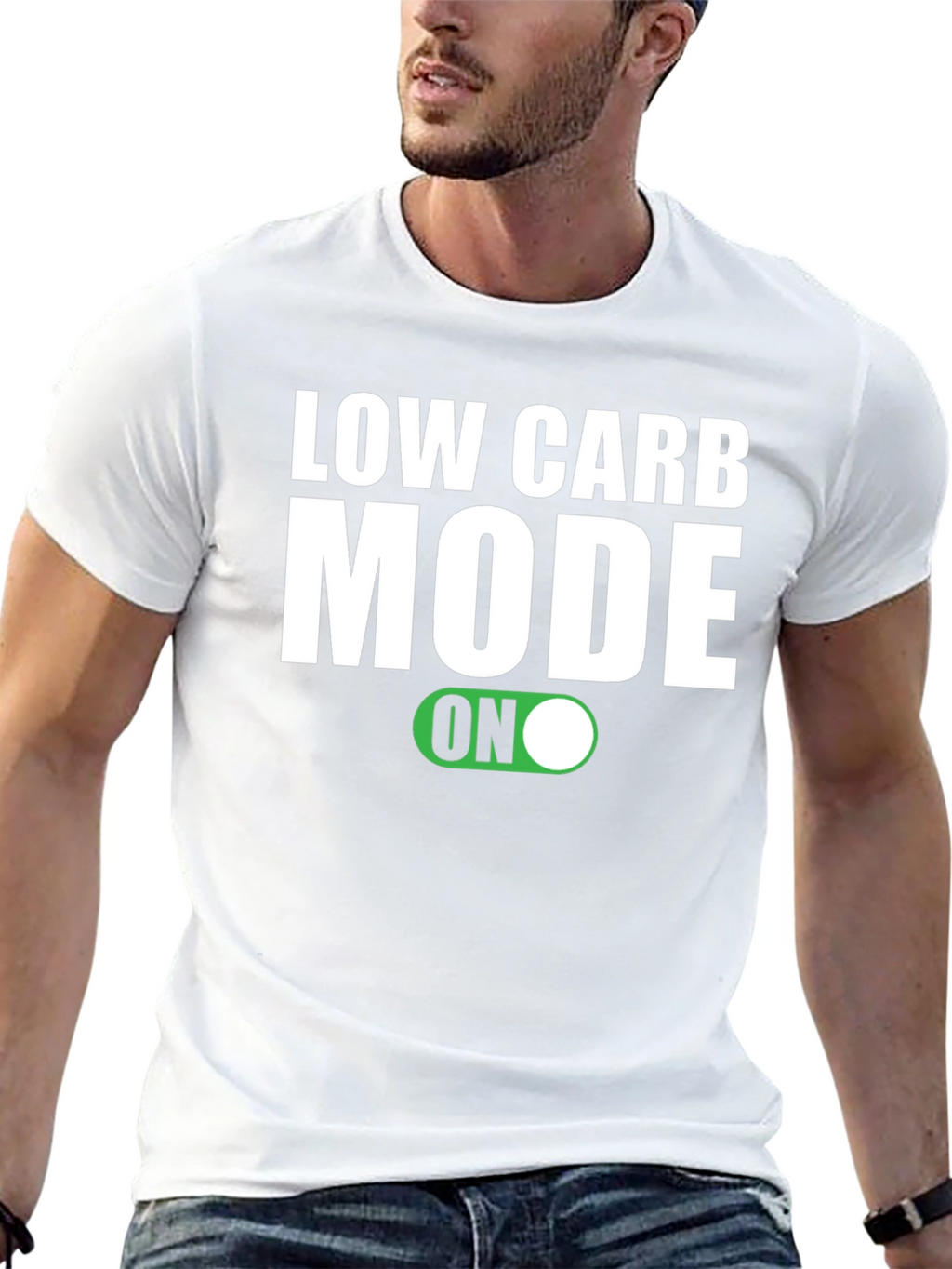 Low Carb Mode ON Black T-Shirt