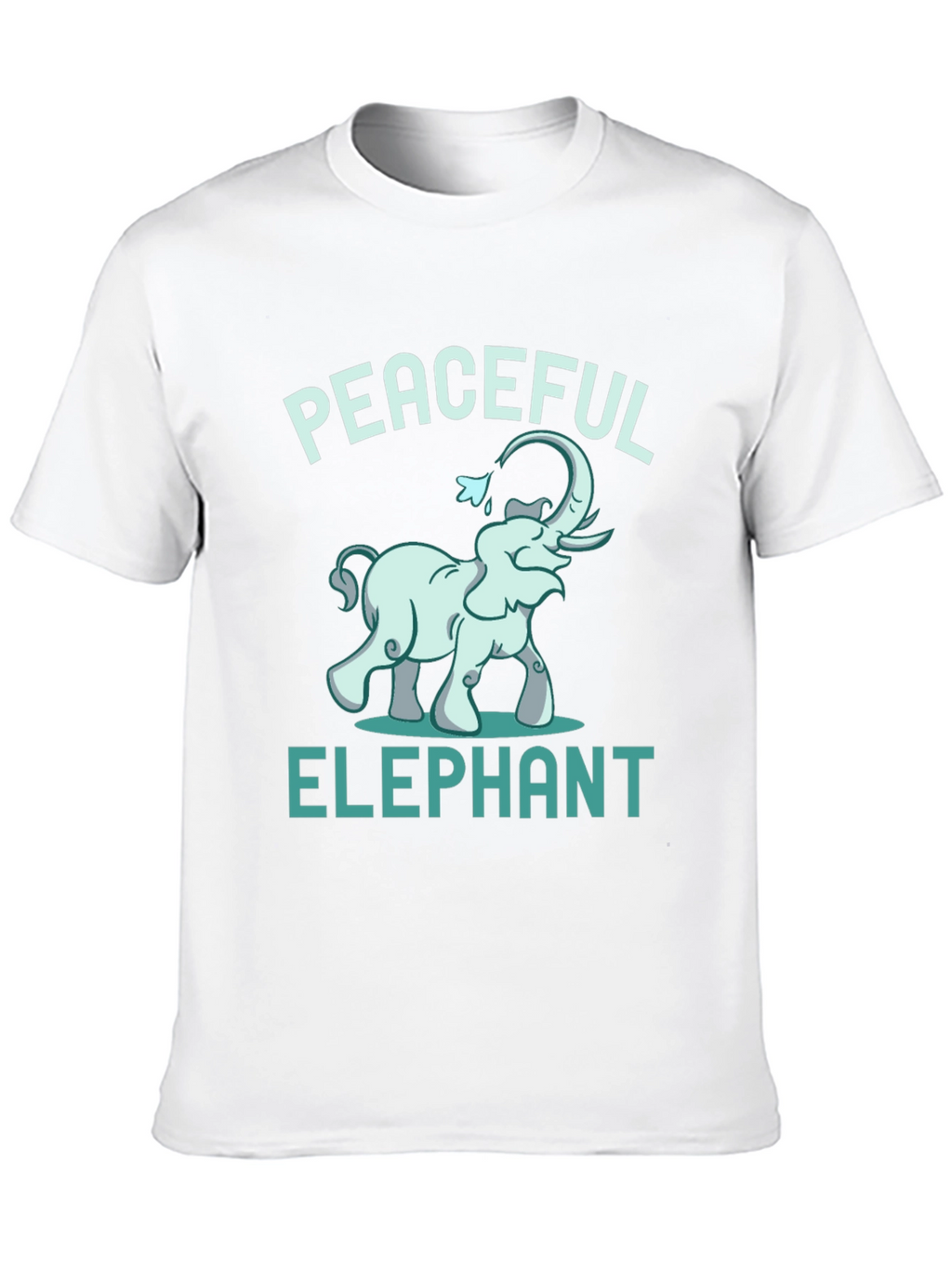 Peaceful Elephant Graphic Tee - Unique Animal Design