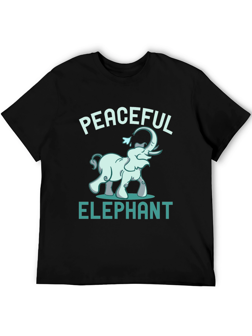 Peaceful Elephant Graphic Tee - Unique Animal Design