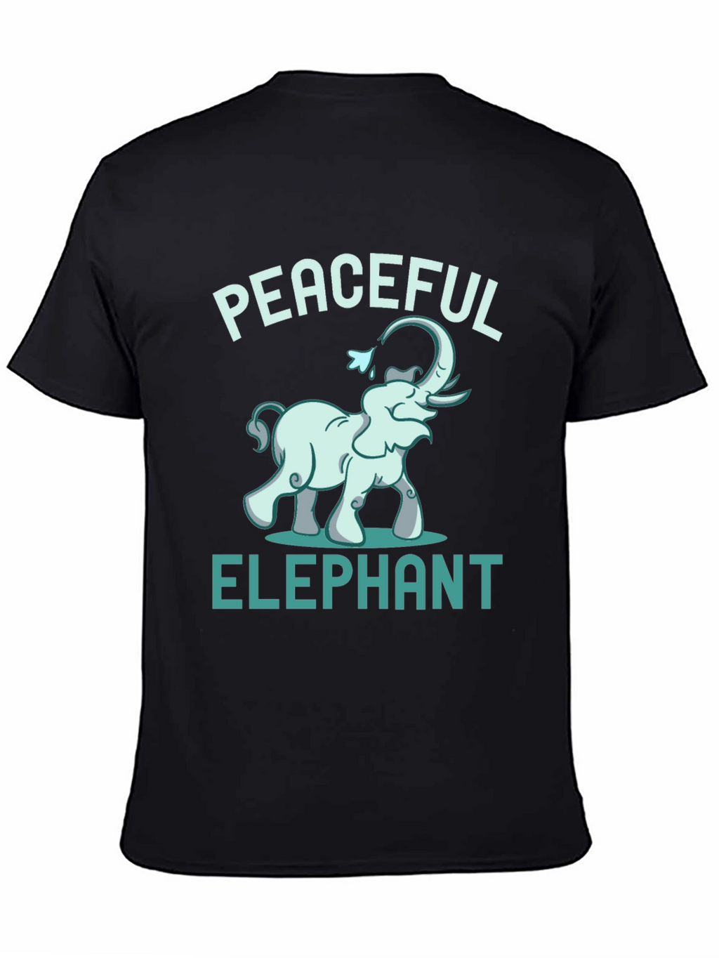 Peaceful Elephant Graphic Tee - Unique Animal Design