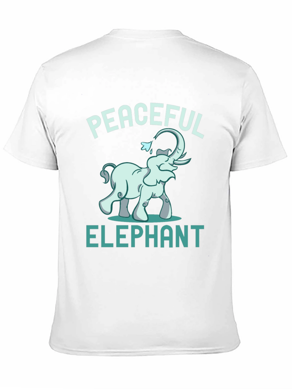 Peaceful Elephant Graphic Tee - Unique Animal Design