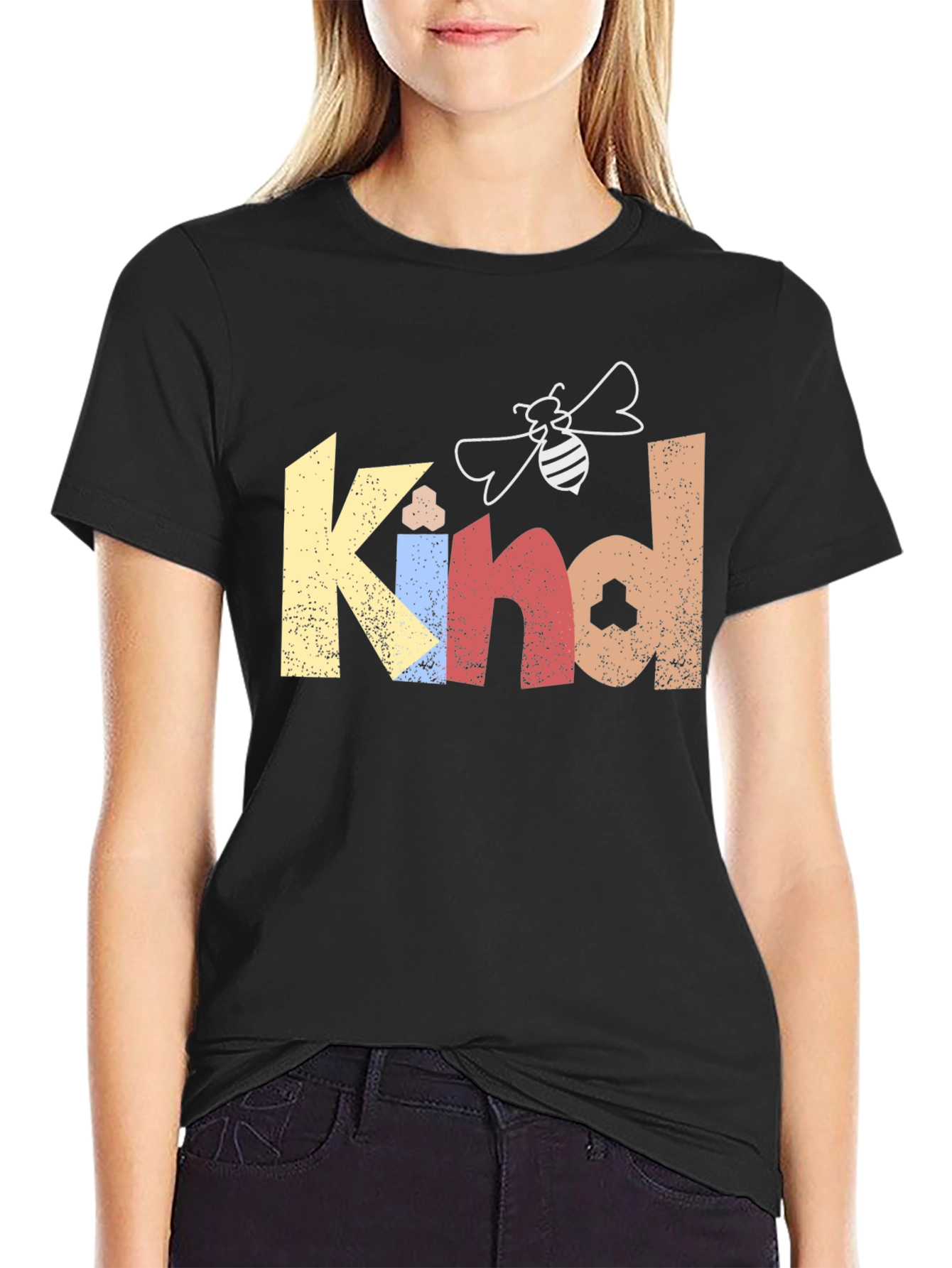 Be Kind T-Shirt - Bee Graphic Tee -  Motivational Shirt
