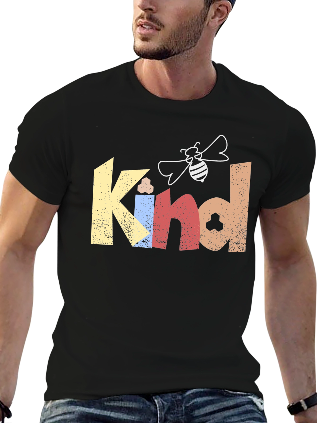 Be Kind T-Shirt - Bee Graphic Tee -  Motivational Shirt