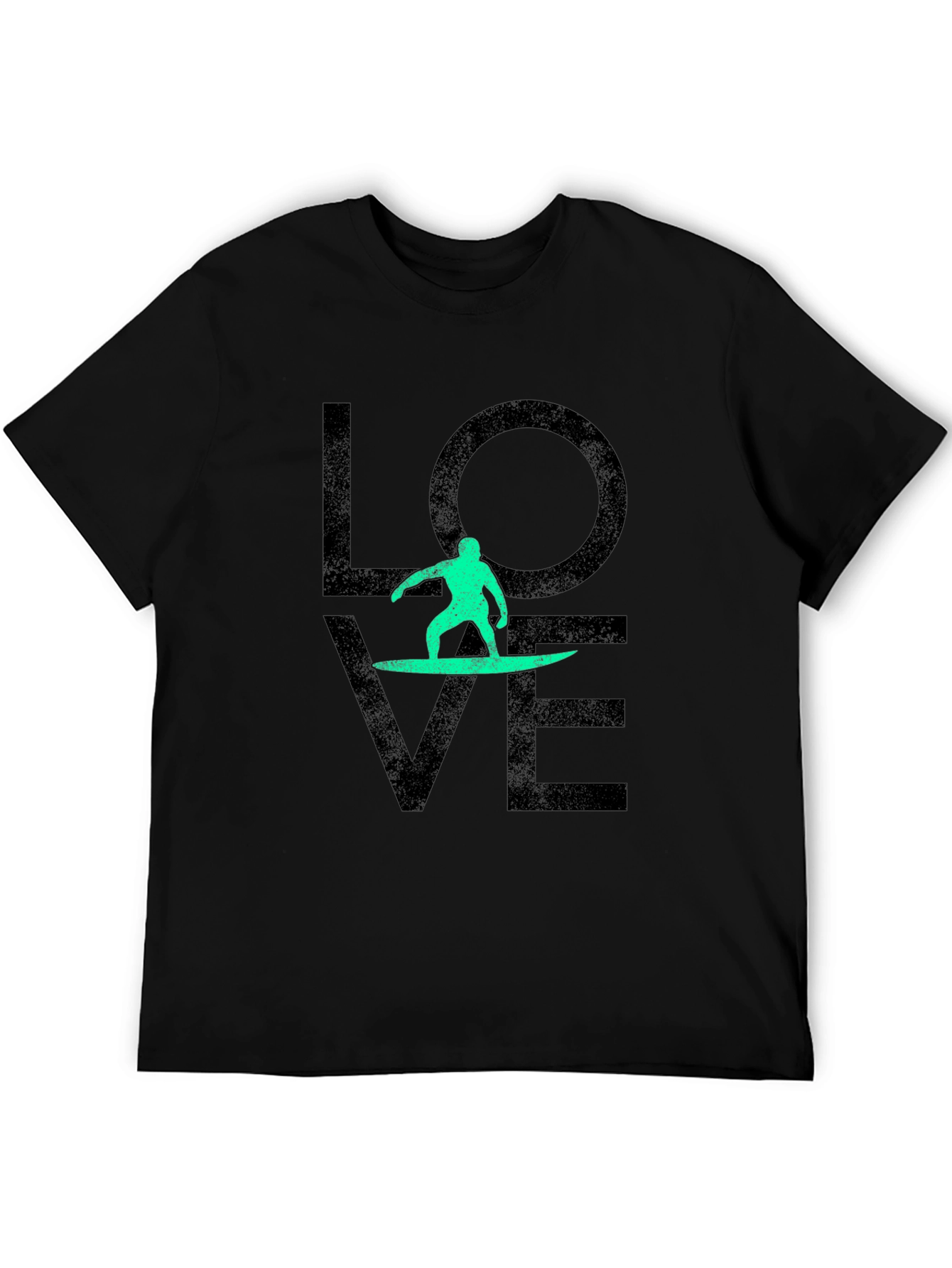 Surfer Love T-Shirt - Black Graphic Tee