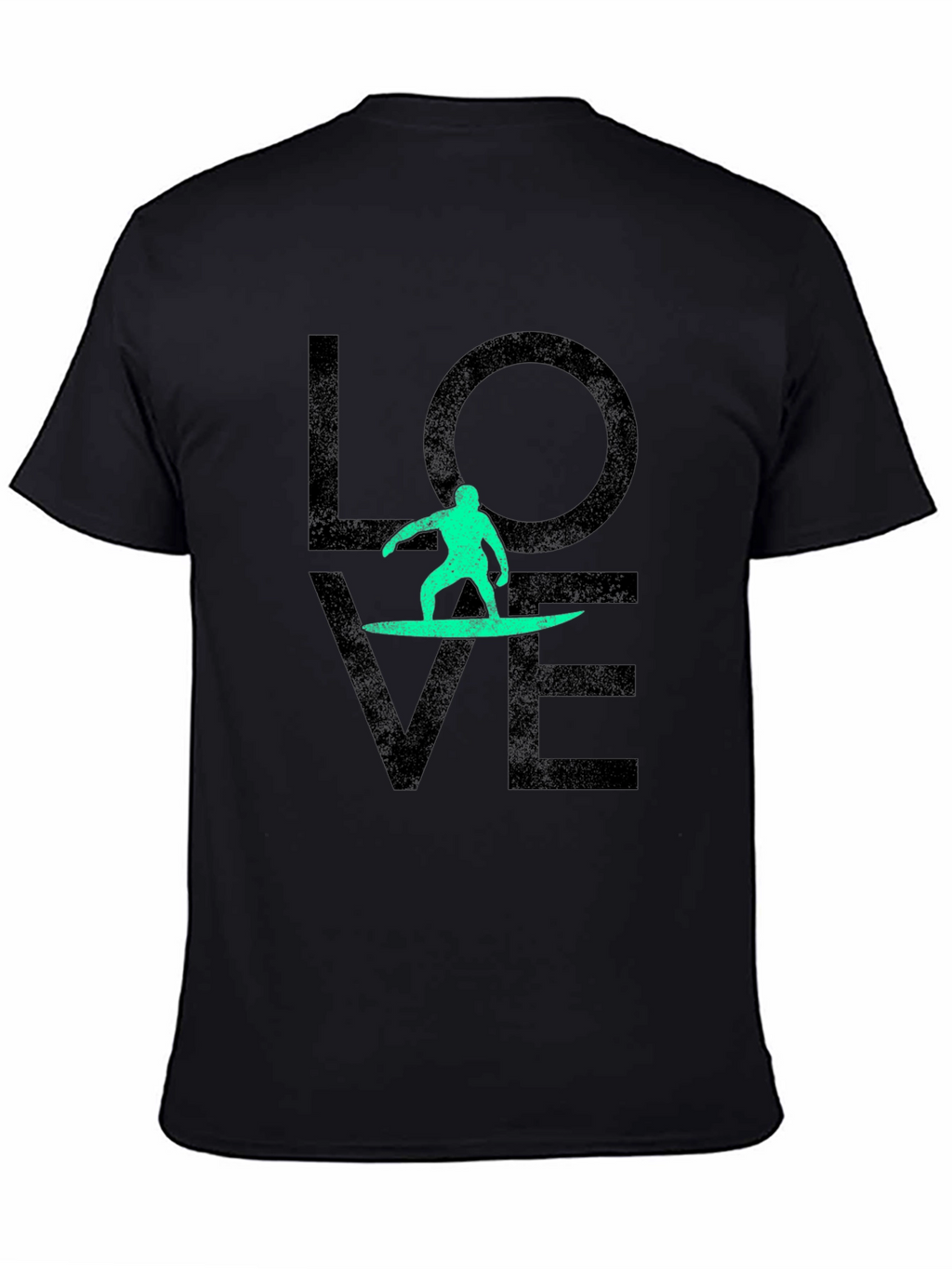 Surfer Love T-Shirt - Black Graphic Tee