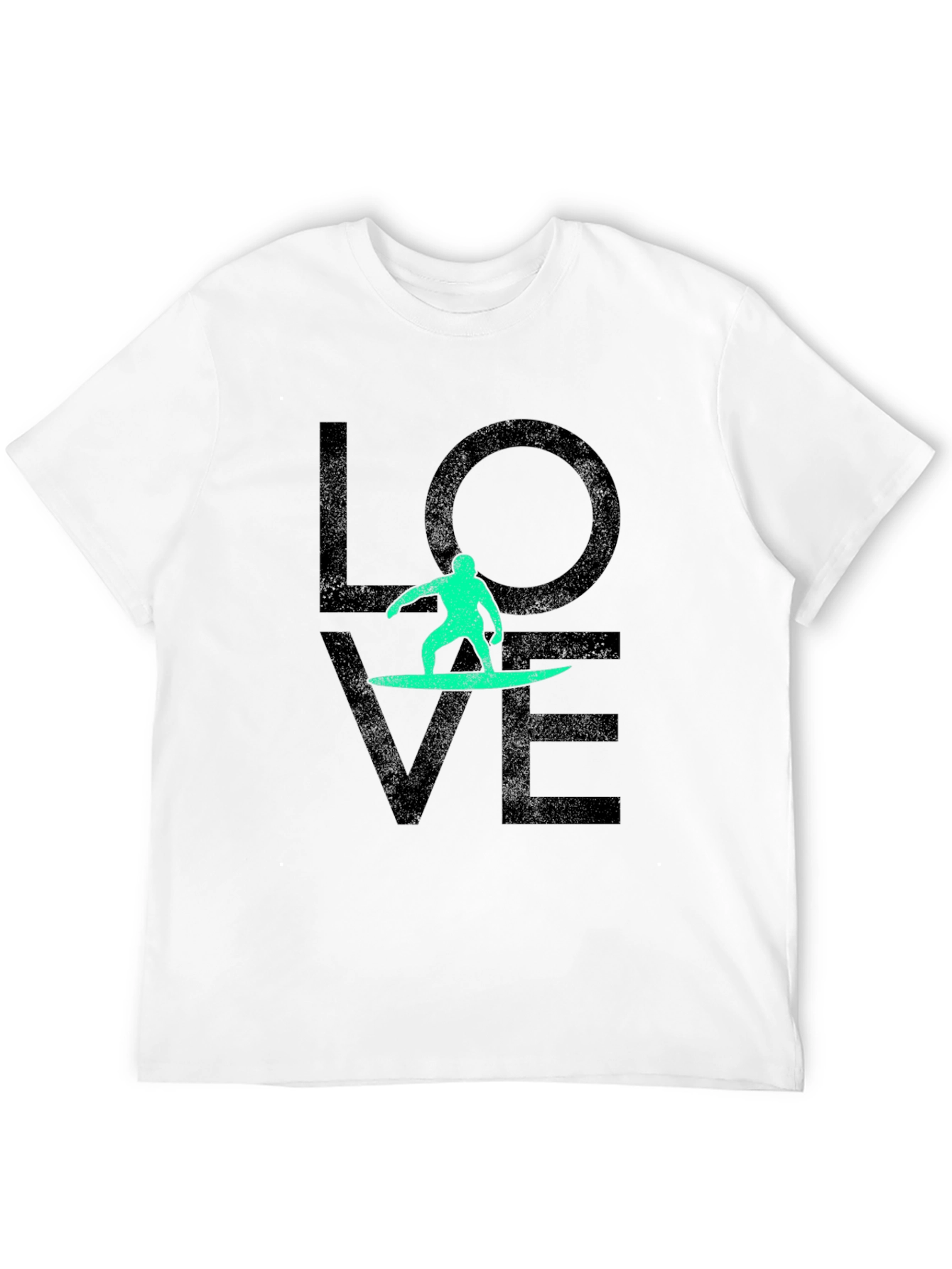 Surfer Love T-Shirt - Black Graphic Tee