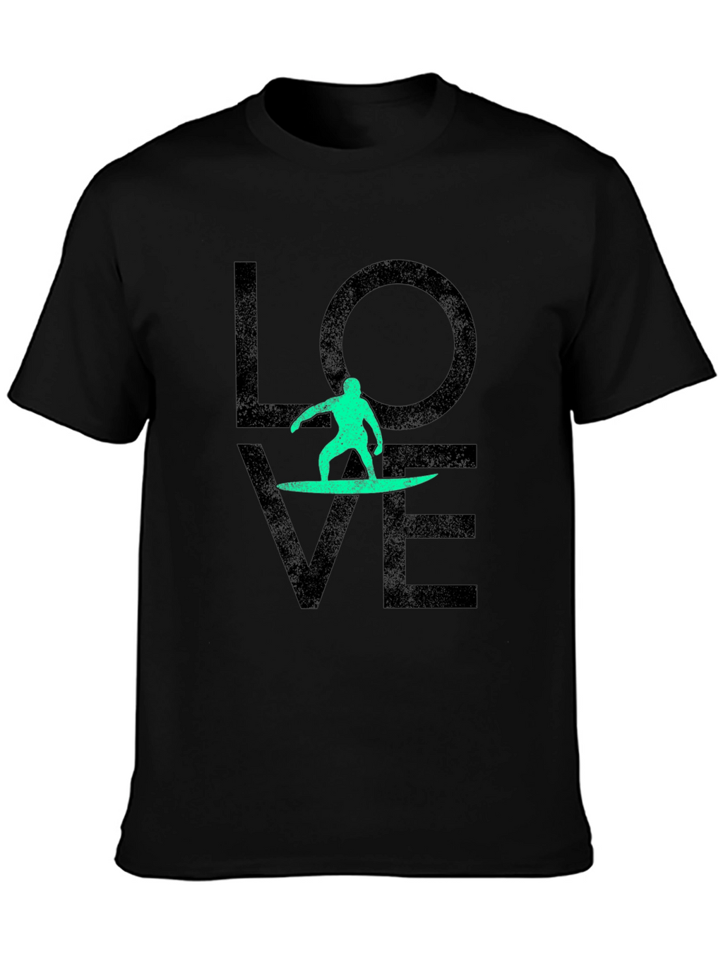 Surfer Love T-Shirt - Black Graphic Tee