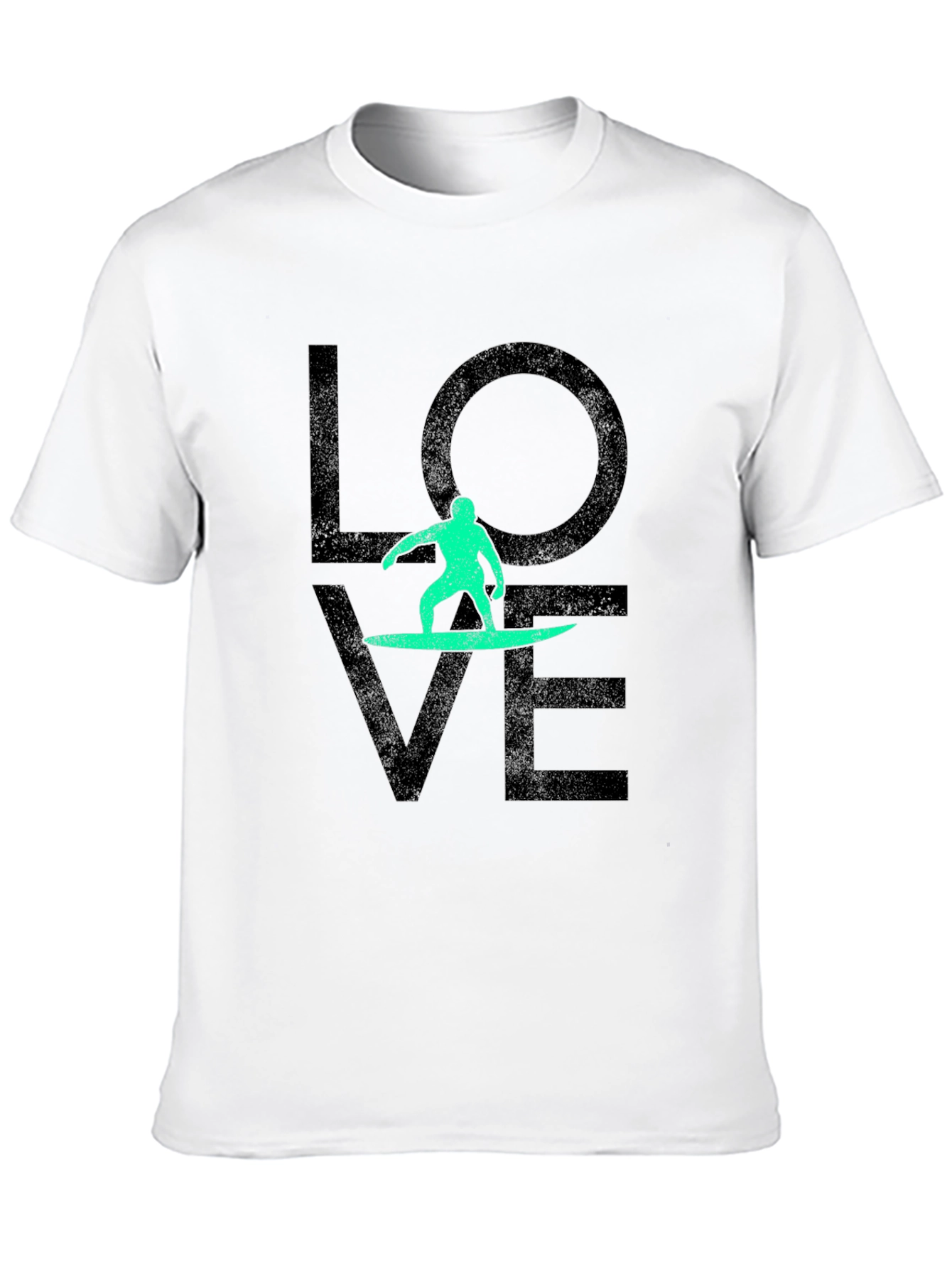 Surfer Love T-Shirt - Black Graphic Tee