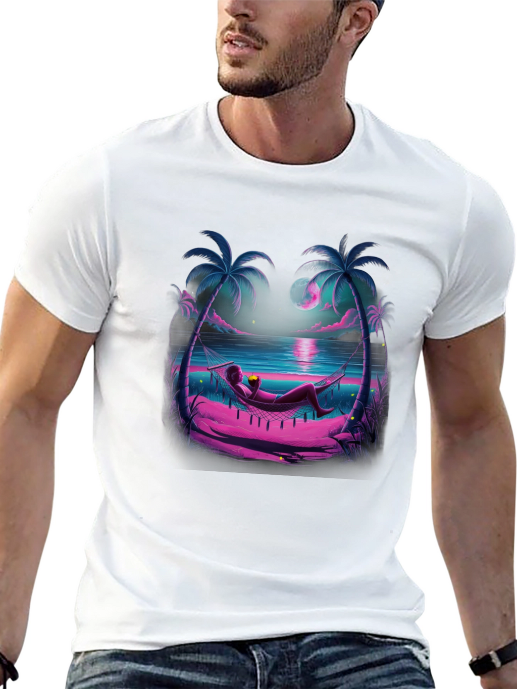 Vaporwave Beach T-Shirt