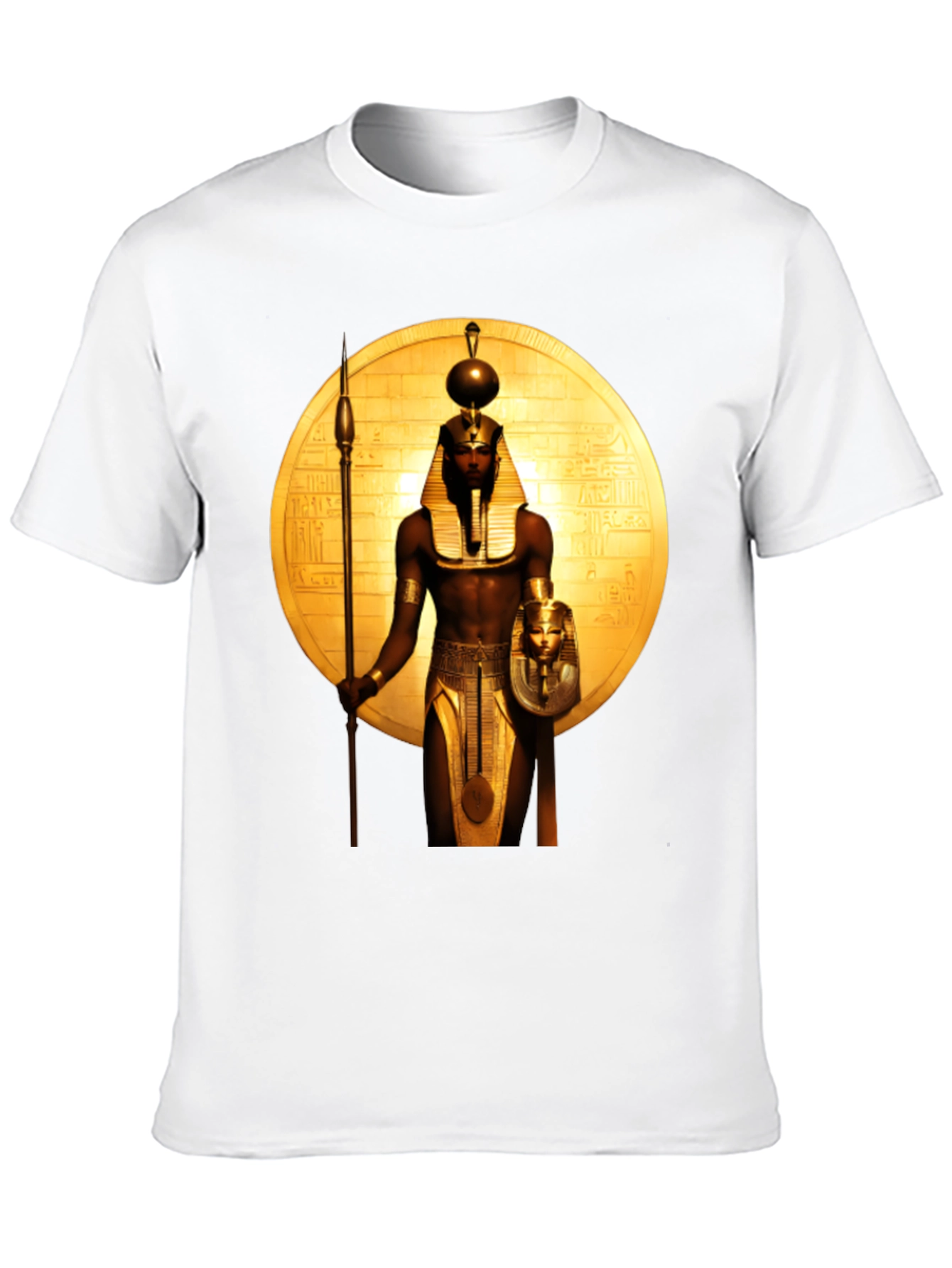 Egyptian Pharaoh Graphic Tee - Premium Black T-Shirt
