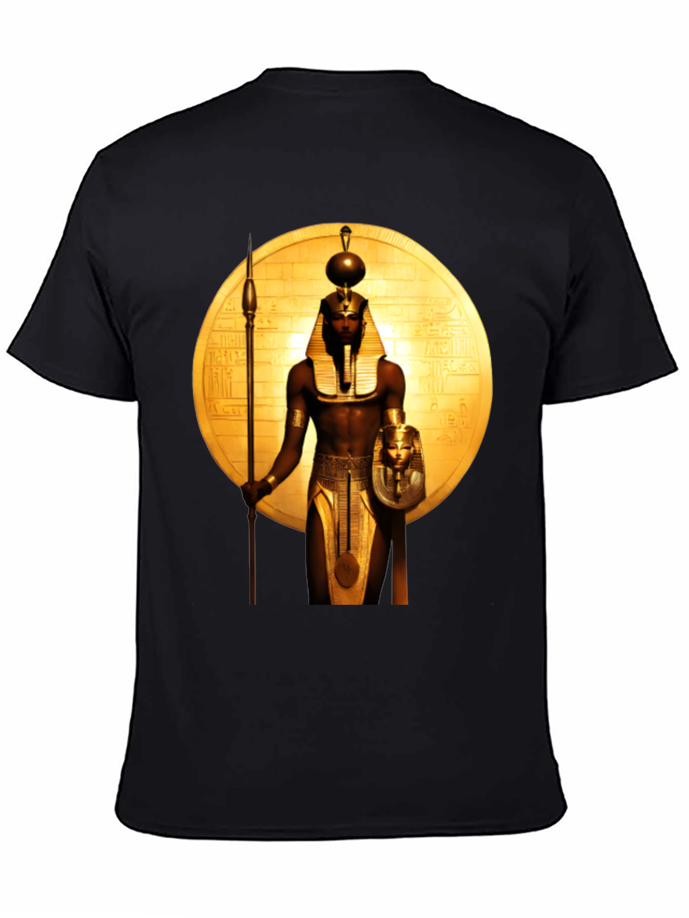 Egyptian Pharaoh Graphic Tee - Premium Black T-Shirt