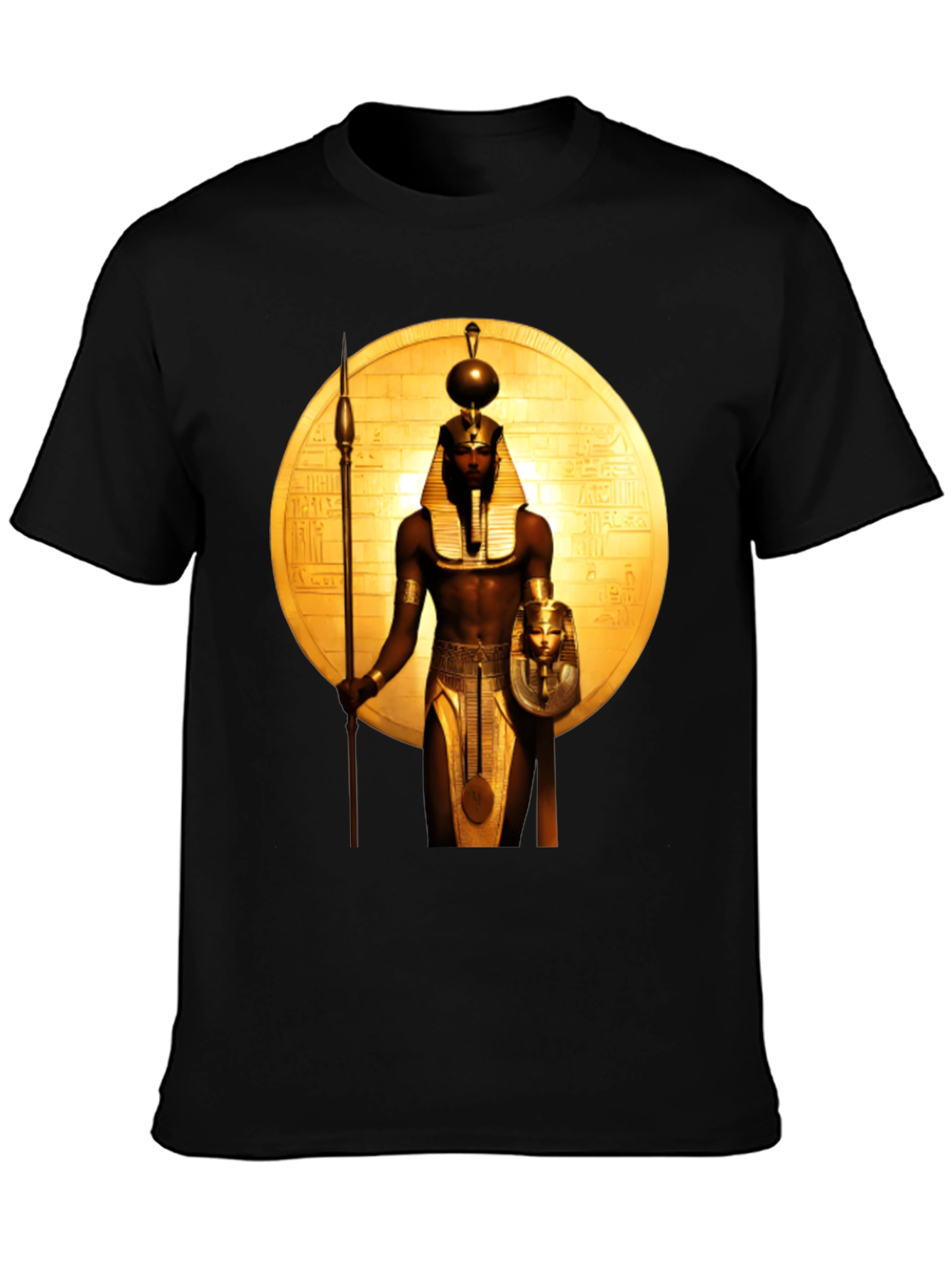 Egyptian Pharaoh Graphic Tee - Premium Black T-Shirt