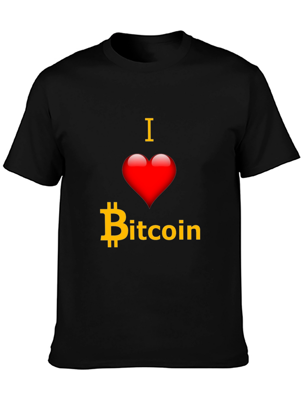 I Love Bitcoin T-Shirt - Crypto Fan Apparel