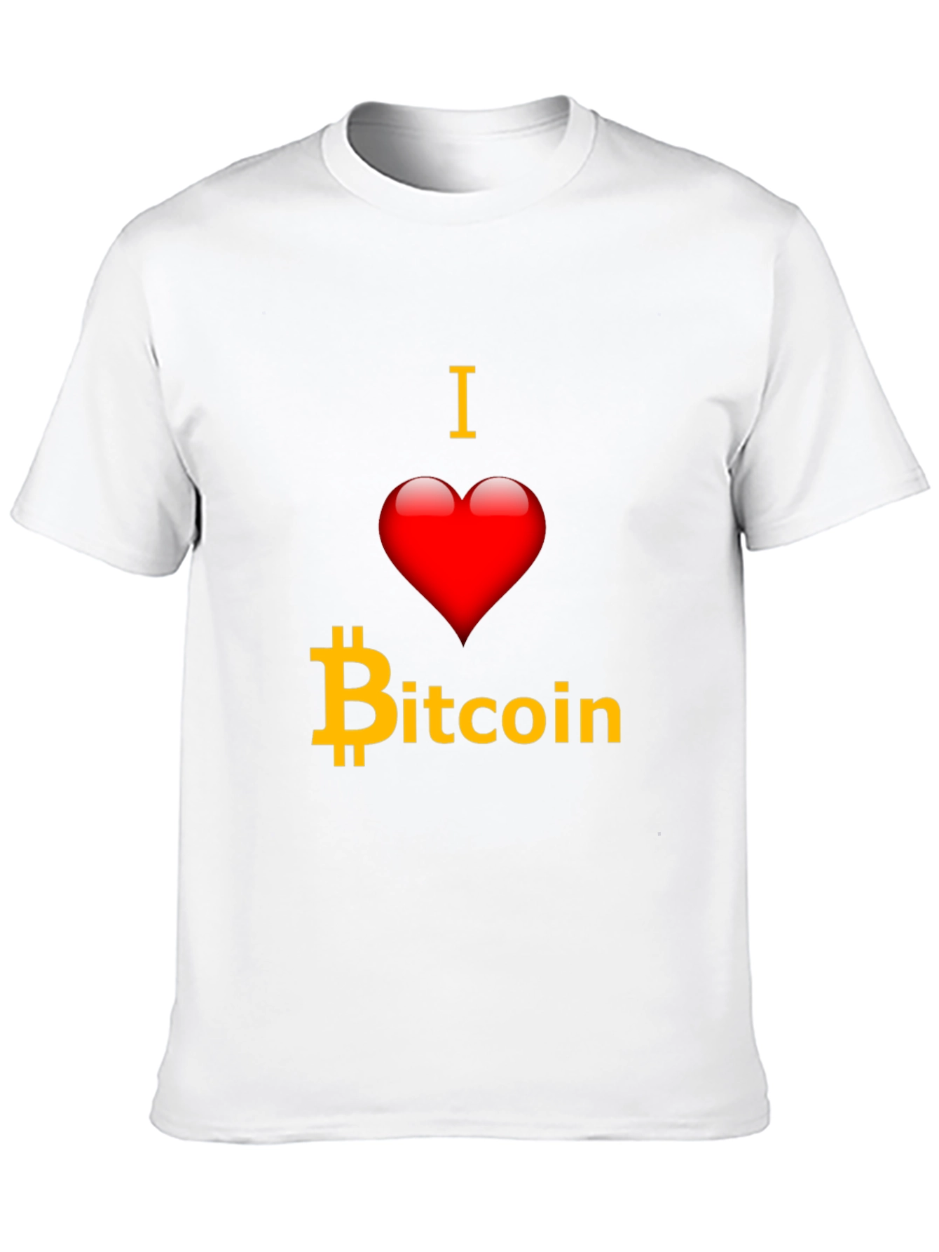 I Love Bitcoin T-Shirt - Crypto Fan Apparel