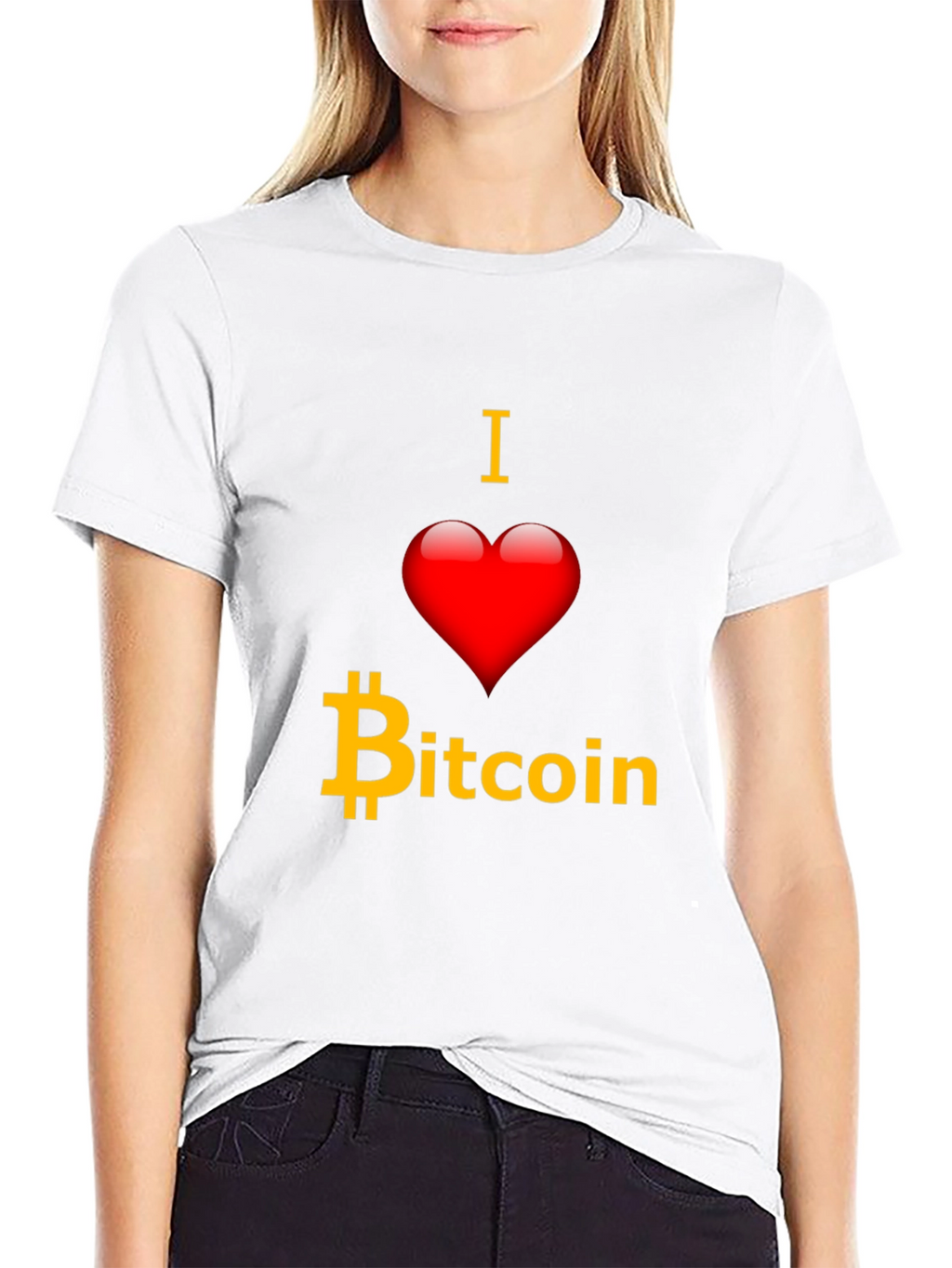I Love Bitcoin T-Shirt - Crypto Fan Apparel
