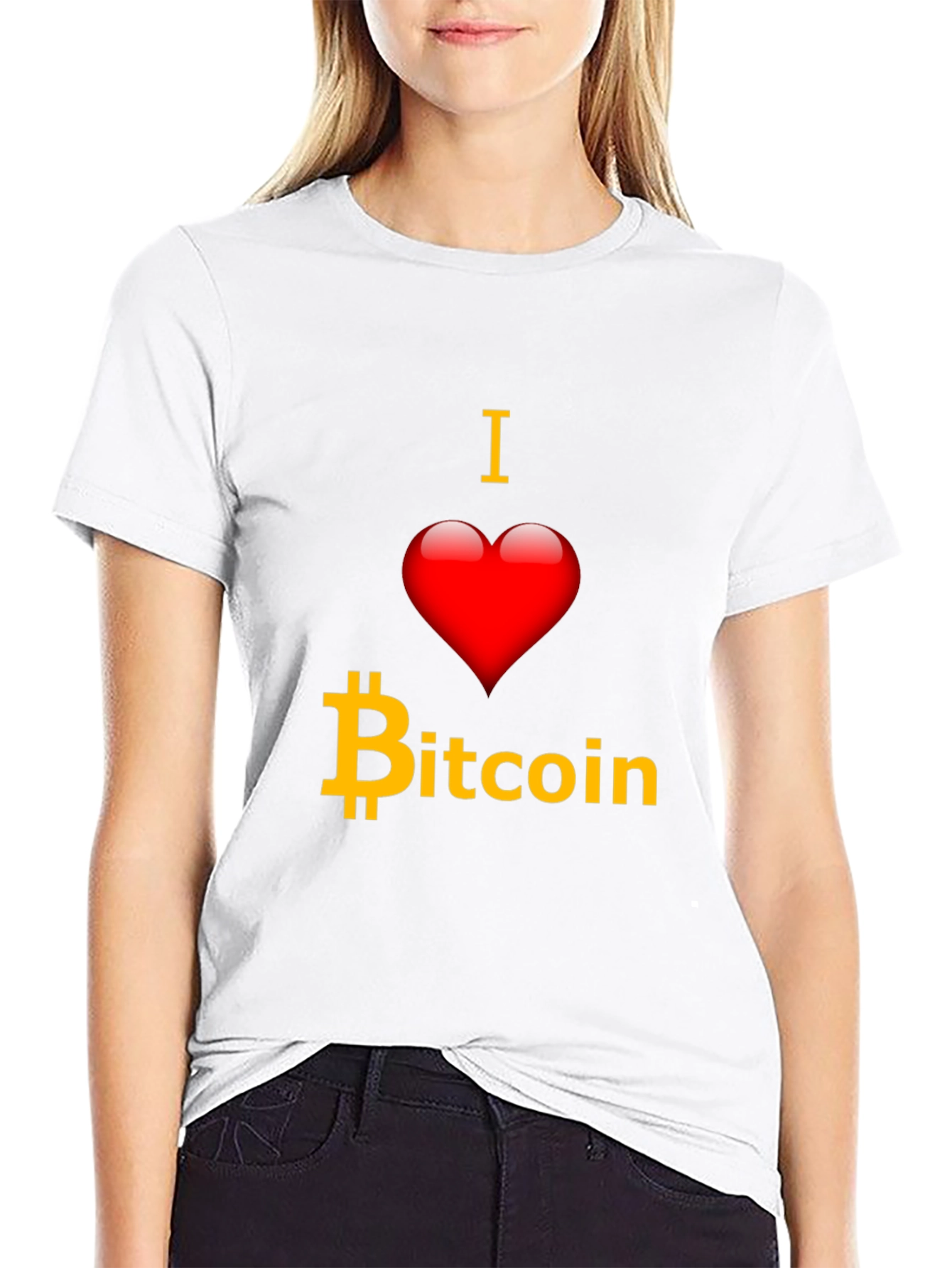 I Love Bitcoin T-Shirt - Crypto Fan Apparel