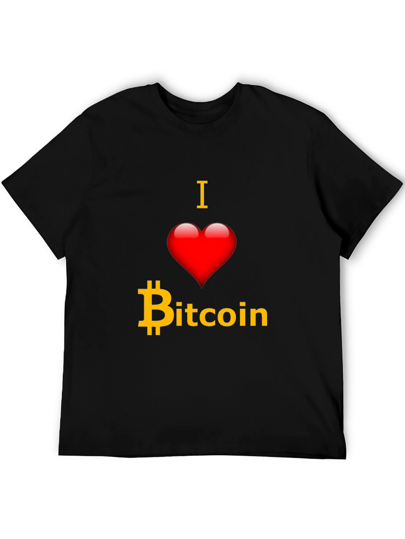 I Love Bitcoin T-Shirt - Crypto Fan Apparel