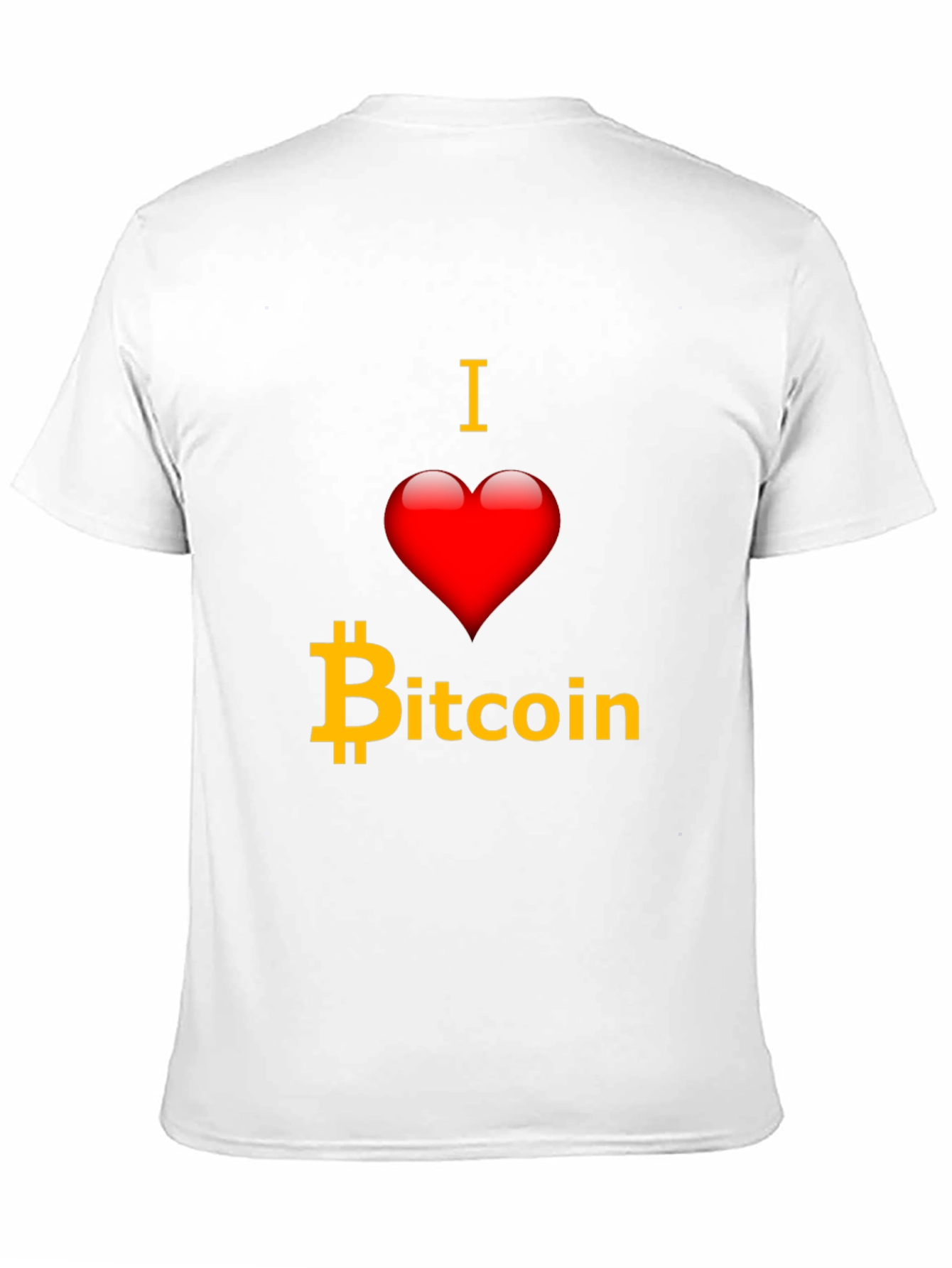 I Love Bitcoin T-Shirt - Crypto Fan Apparel