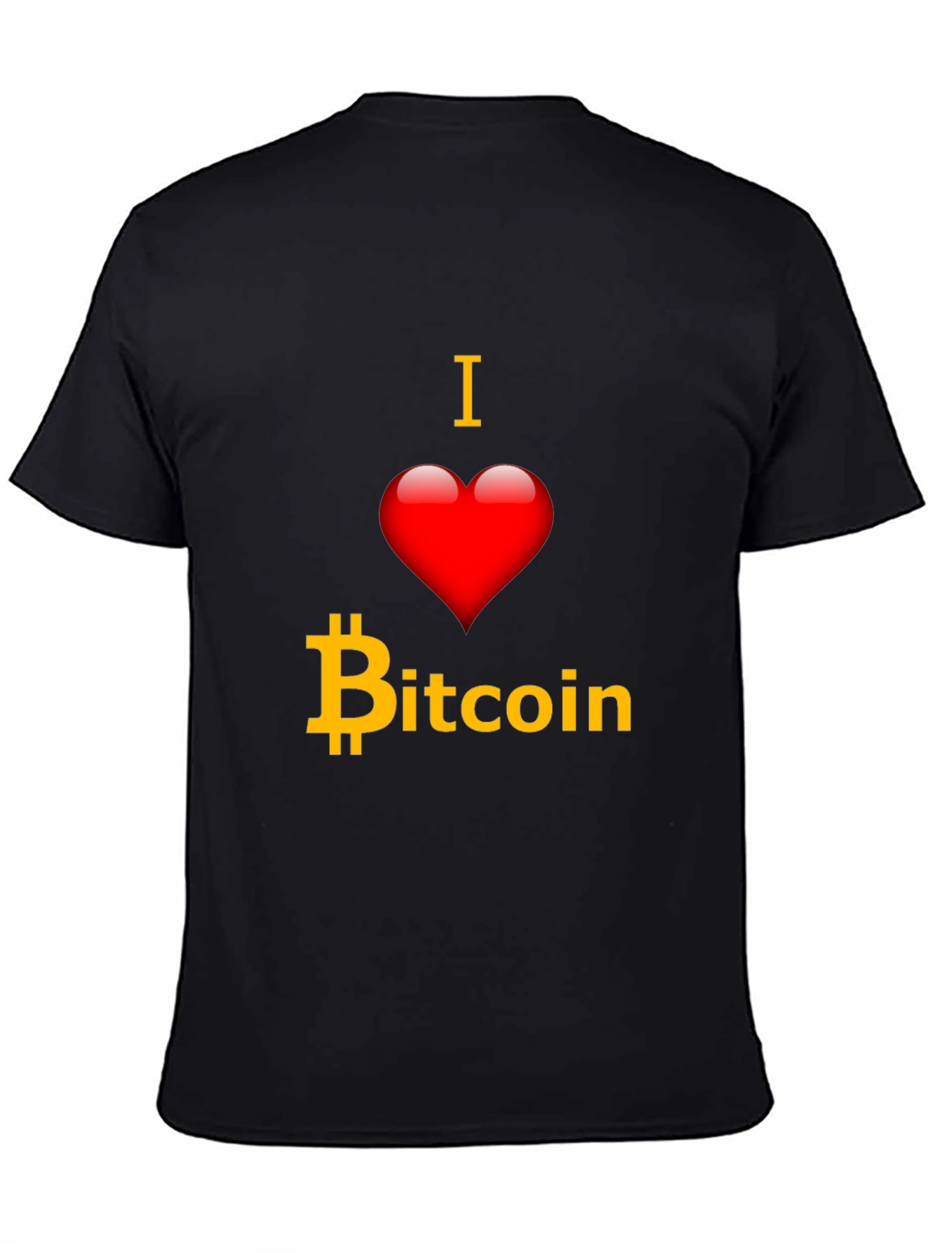 I Love Bitcoin T-Shirt - Crypto Fan Apparel
