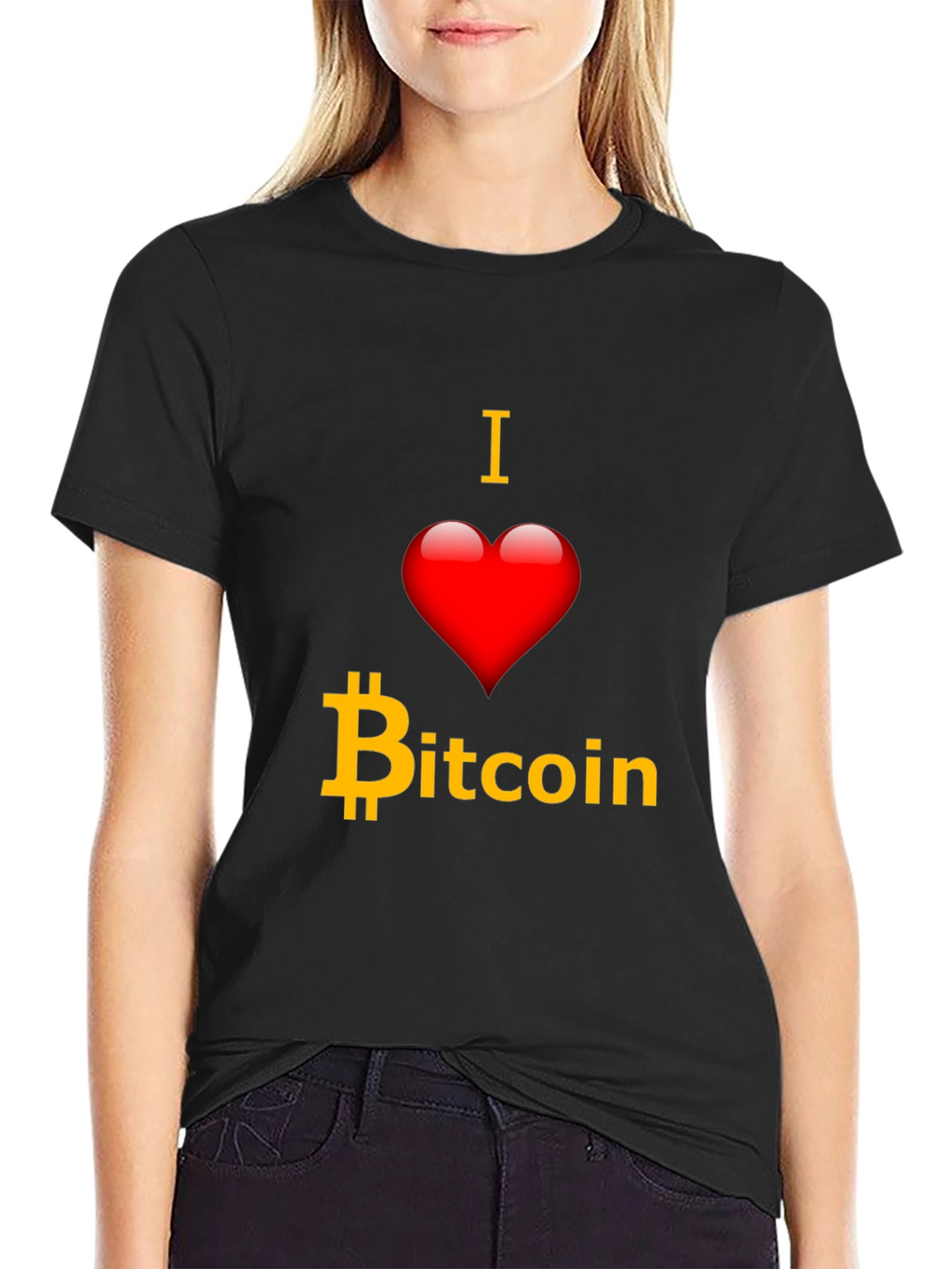 I Love Bitcoin T-Shirt - Crypto Fan Apparel