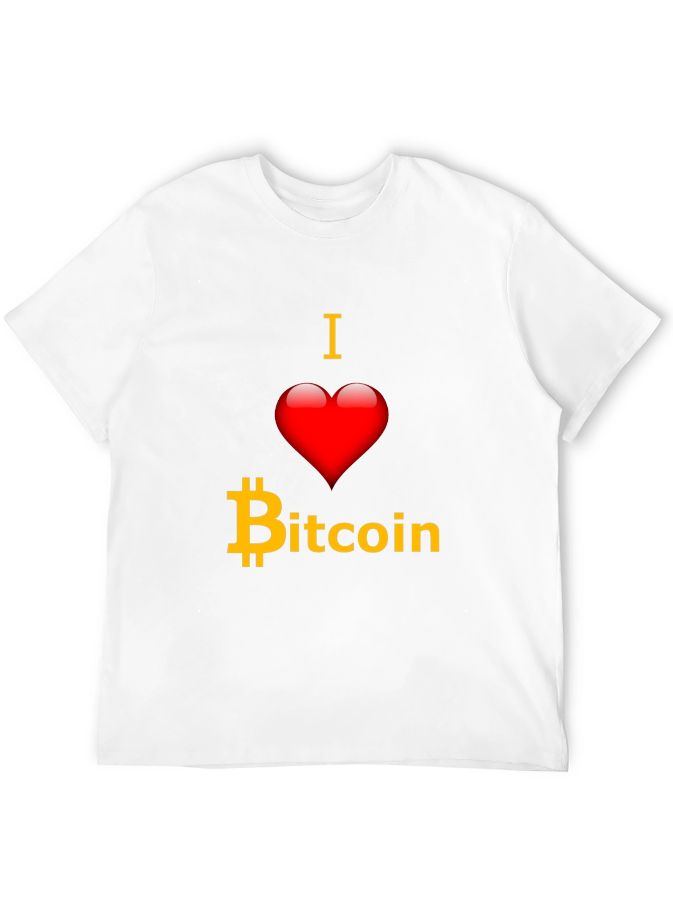 I Love Bitcoin T-Shirt - Crypto Fan Apparel