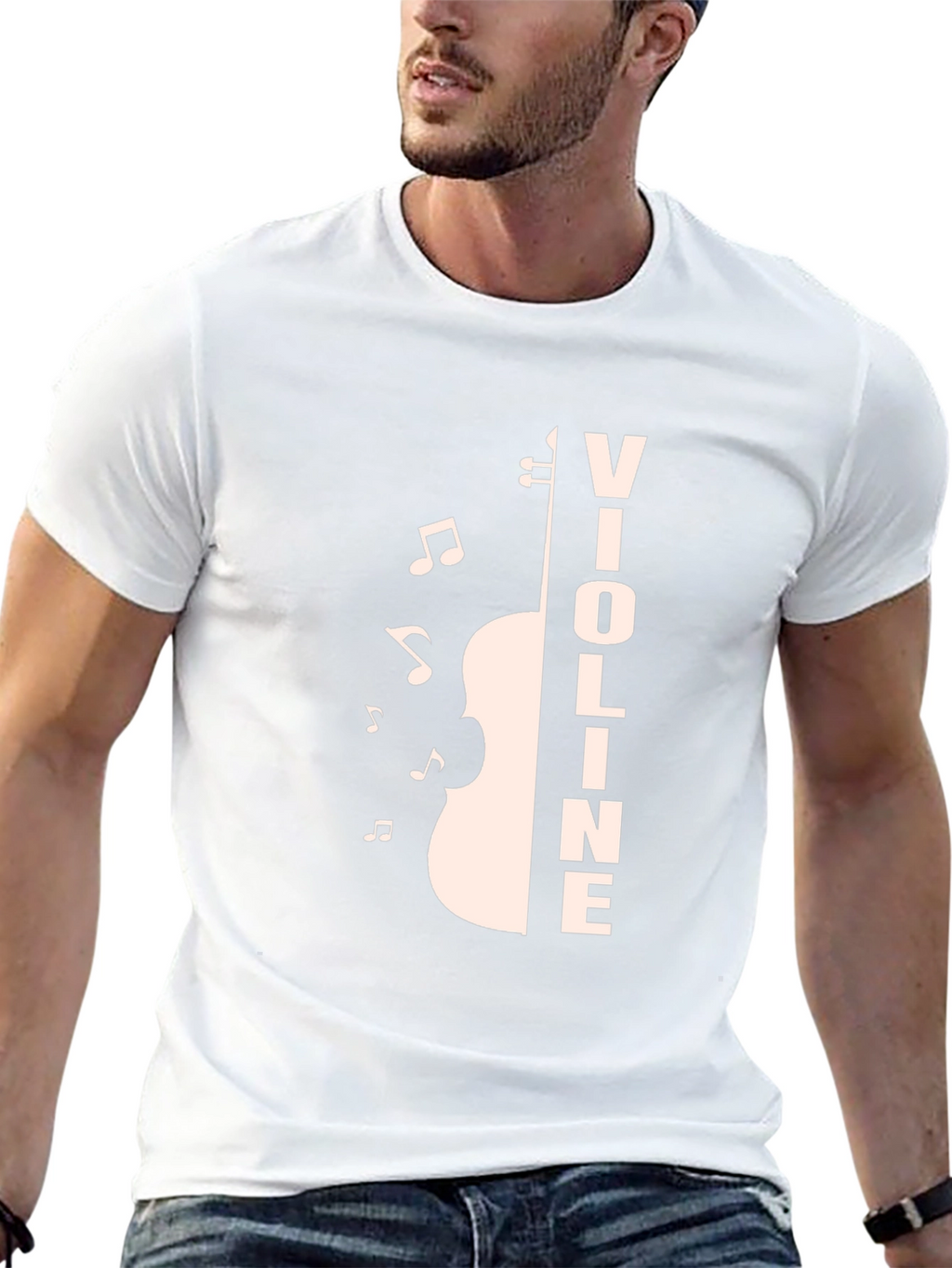 Violin Music T-Shirt - Black