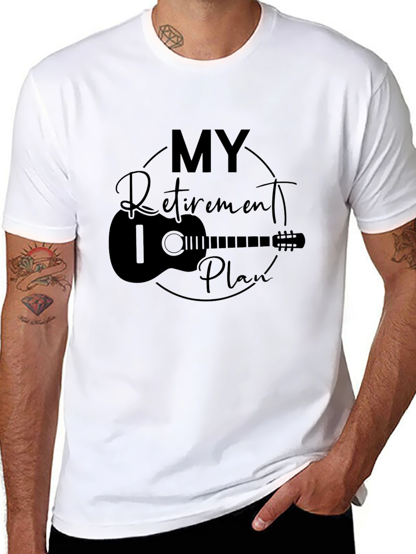 My Retirement Plan Guitar Graphic Tee