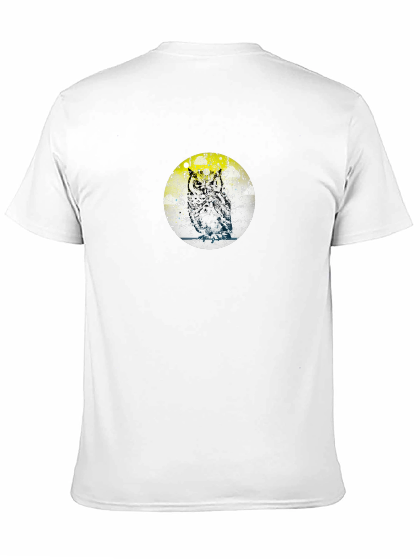 Owl Print Black T-Shirt