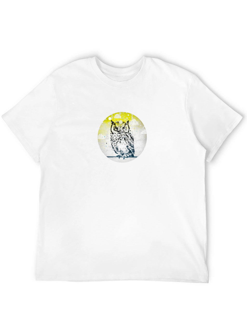 Owl Print Black T-Shirt
