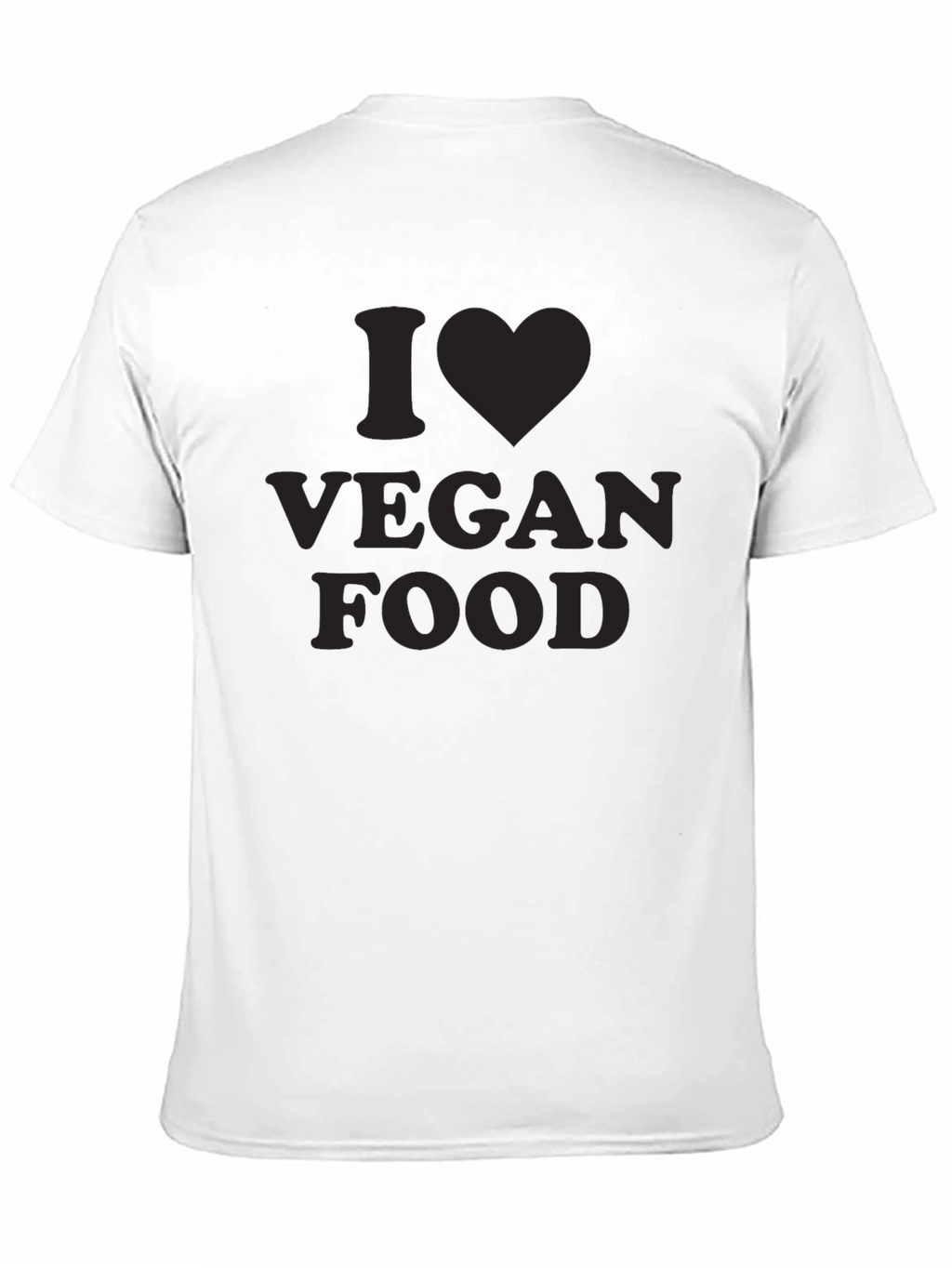I Heart Vegan Food Black T-Shirt