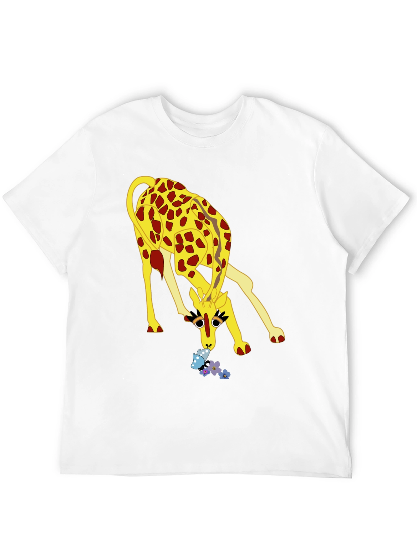 Giraffe Graphic Tee - Quirky Animal Print