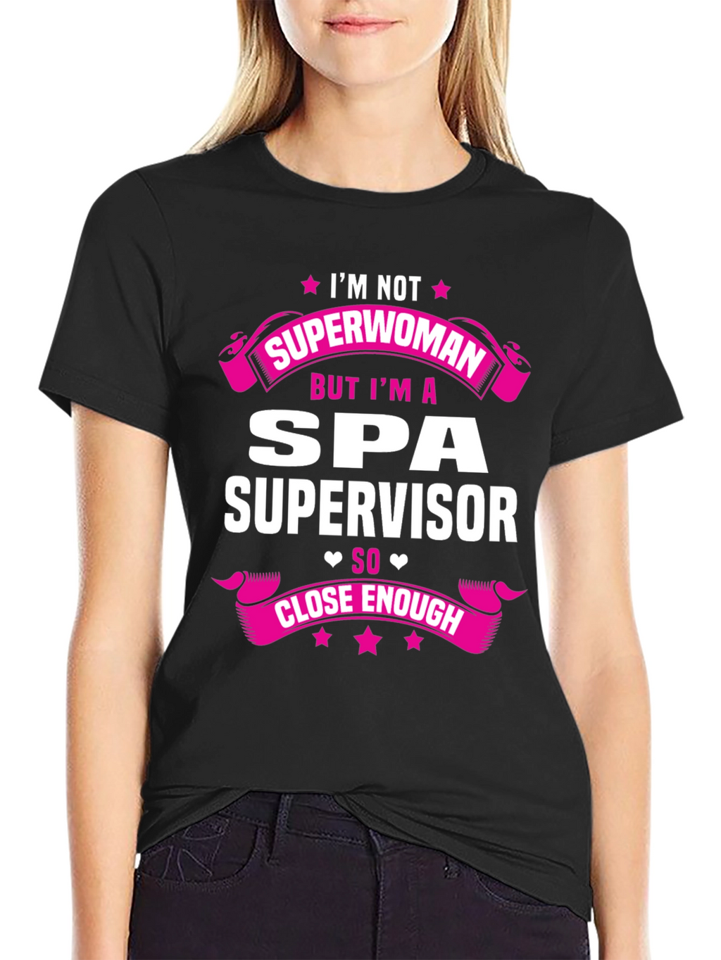 Spa Supervisor T-Shirt - Superwoman Funny Gift