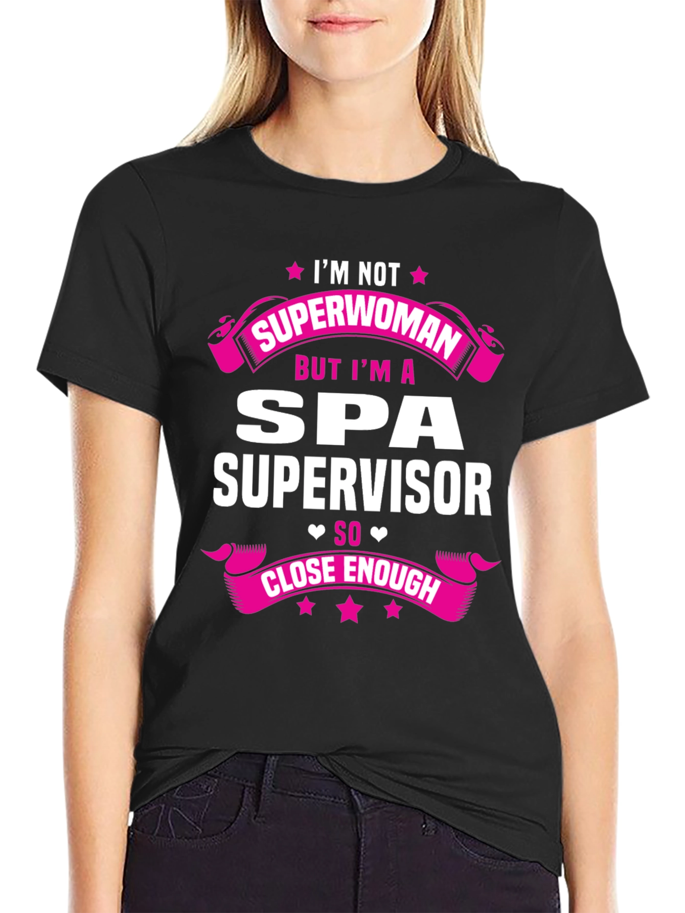 Spa Supervisor T-Shirt - Superwoman Funny Gift