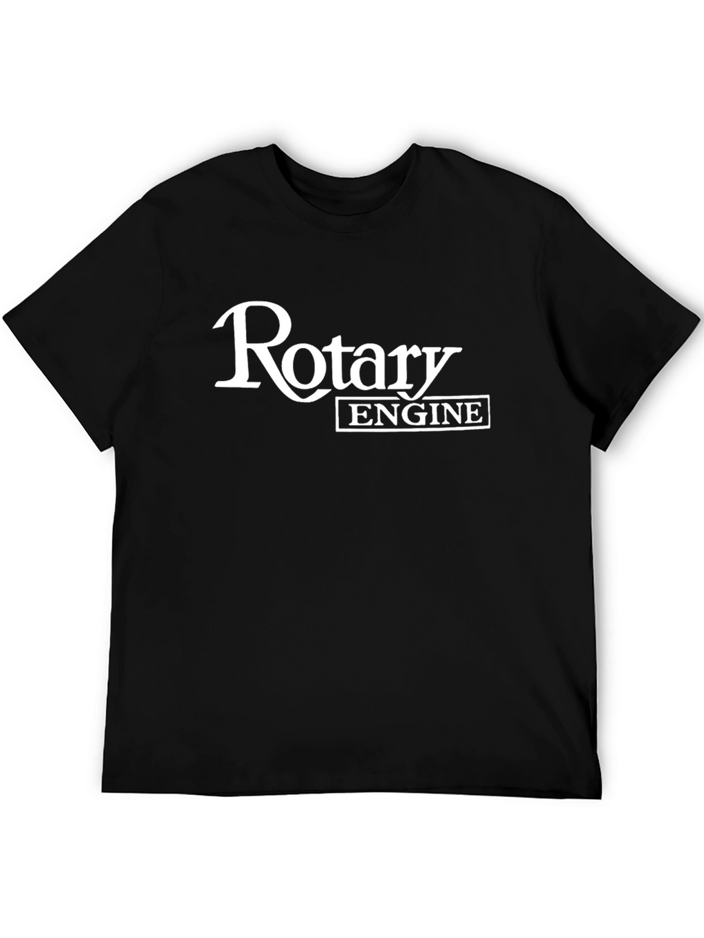 Rotary Engine Graphic Tee - Black Cotton