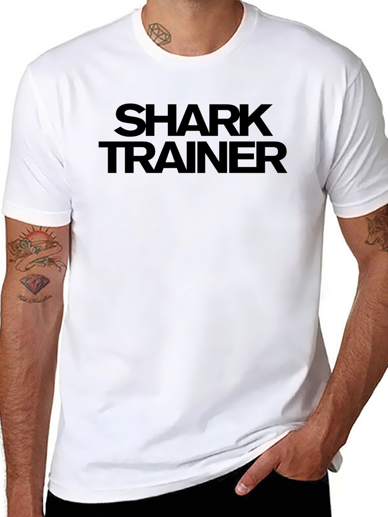Shark Trainer Black Graphic Tee