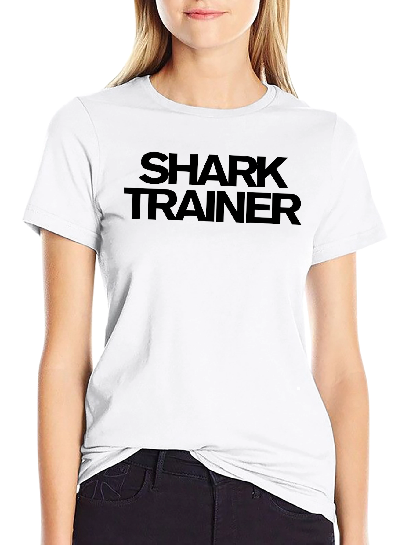 Shark Trainer Black Graphic Tee