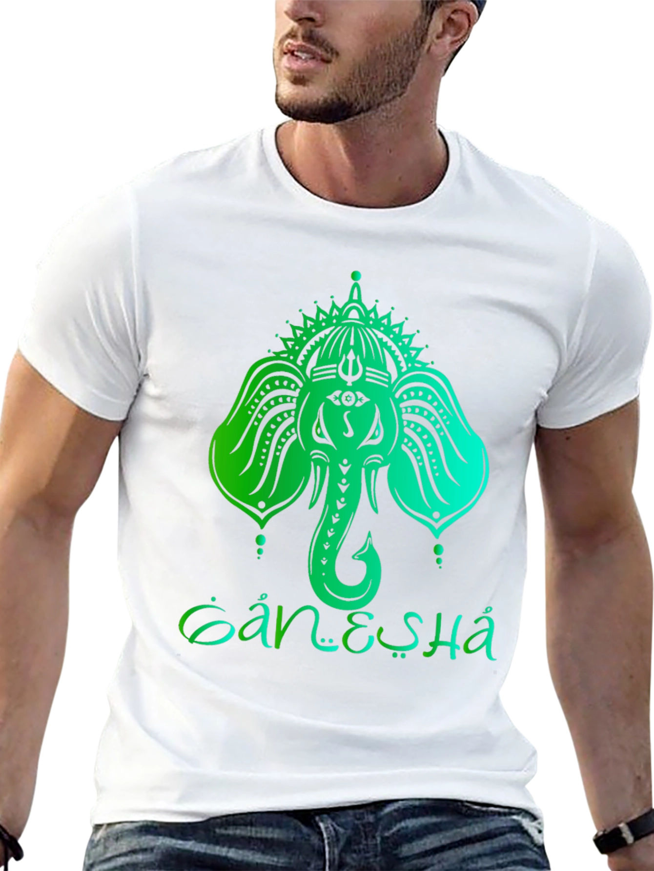 Ganesha Graphic T-Shirt - Spiritual Design