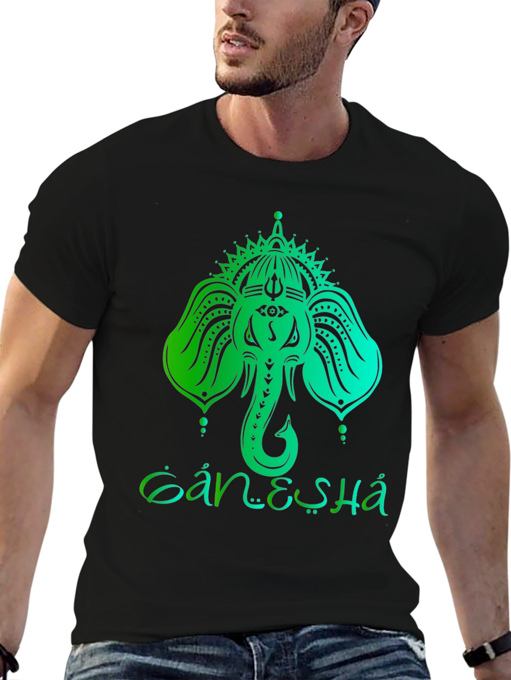 Ganesha Graphic T-Shirt - Spiritual Design