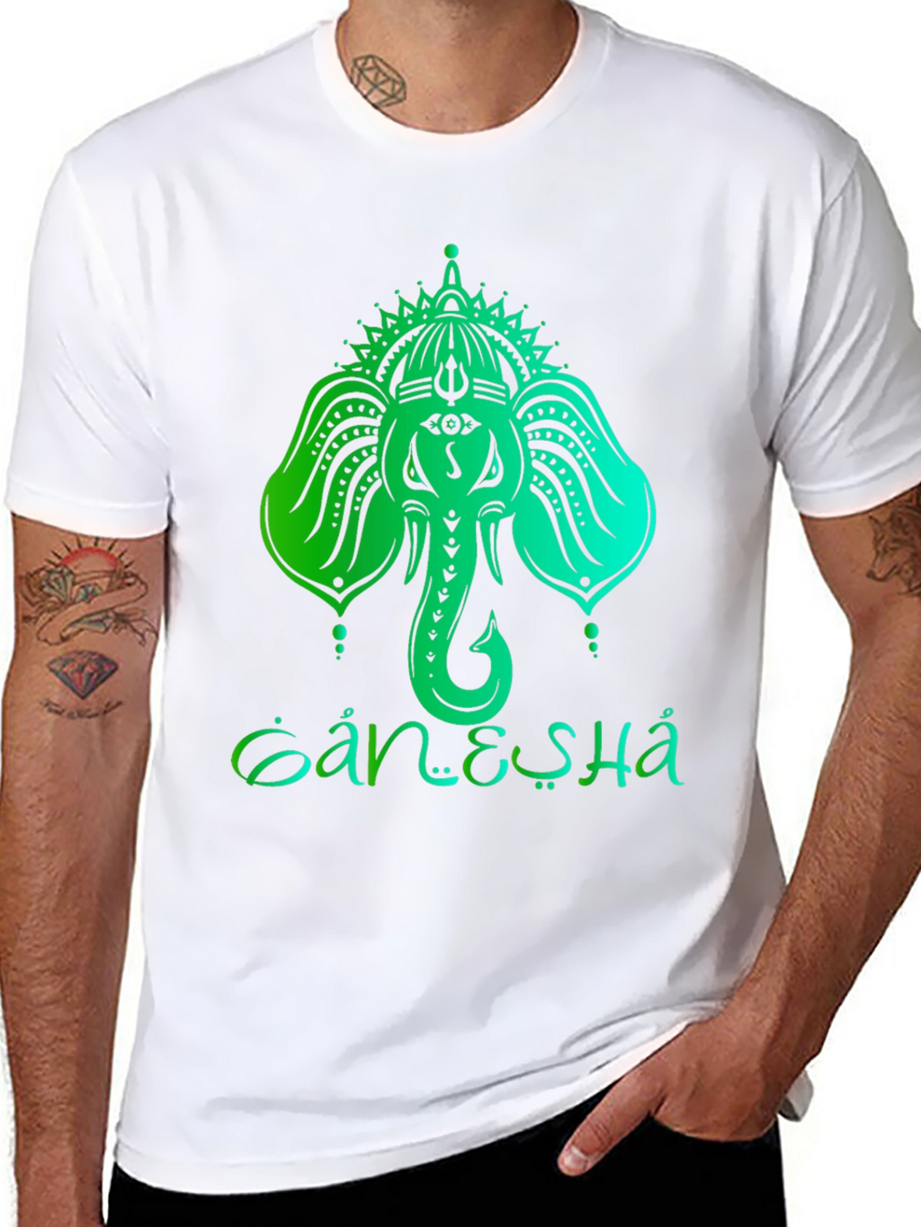 Ganesha Graphic T-Shirt - Spiritual Design