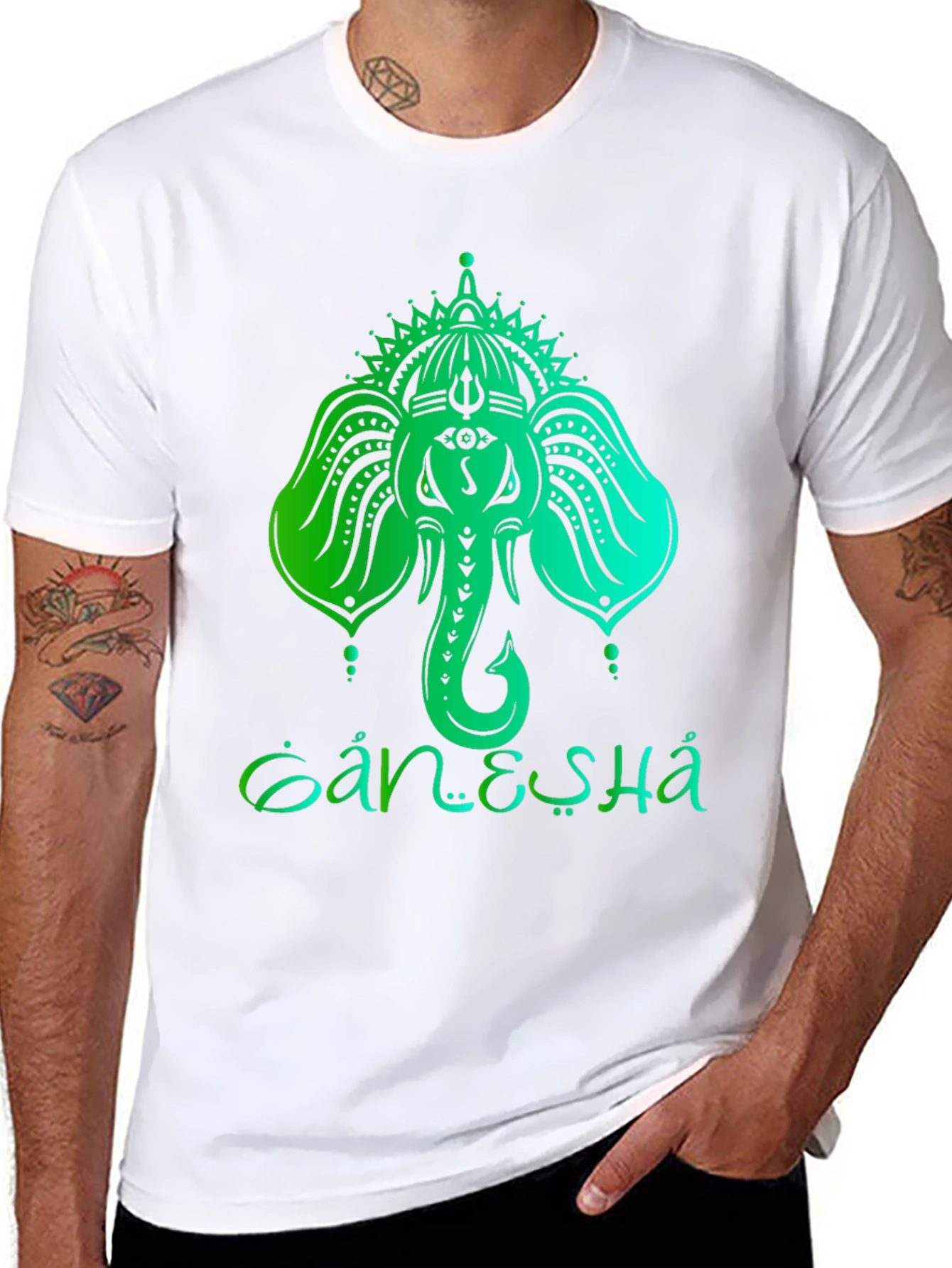 Ganesha Graphic T-Shirt - Spiritual Design