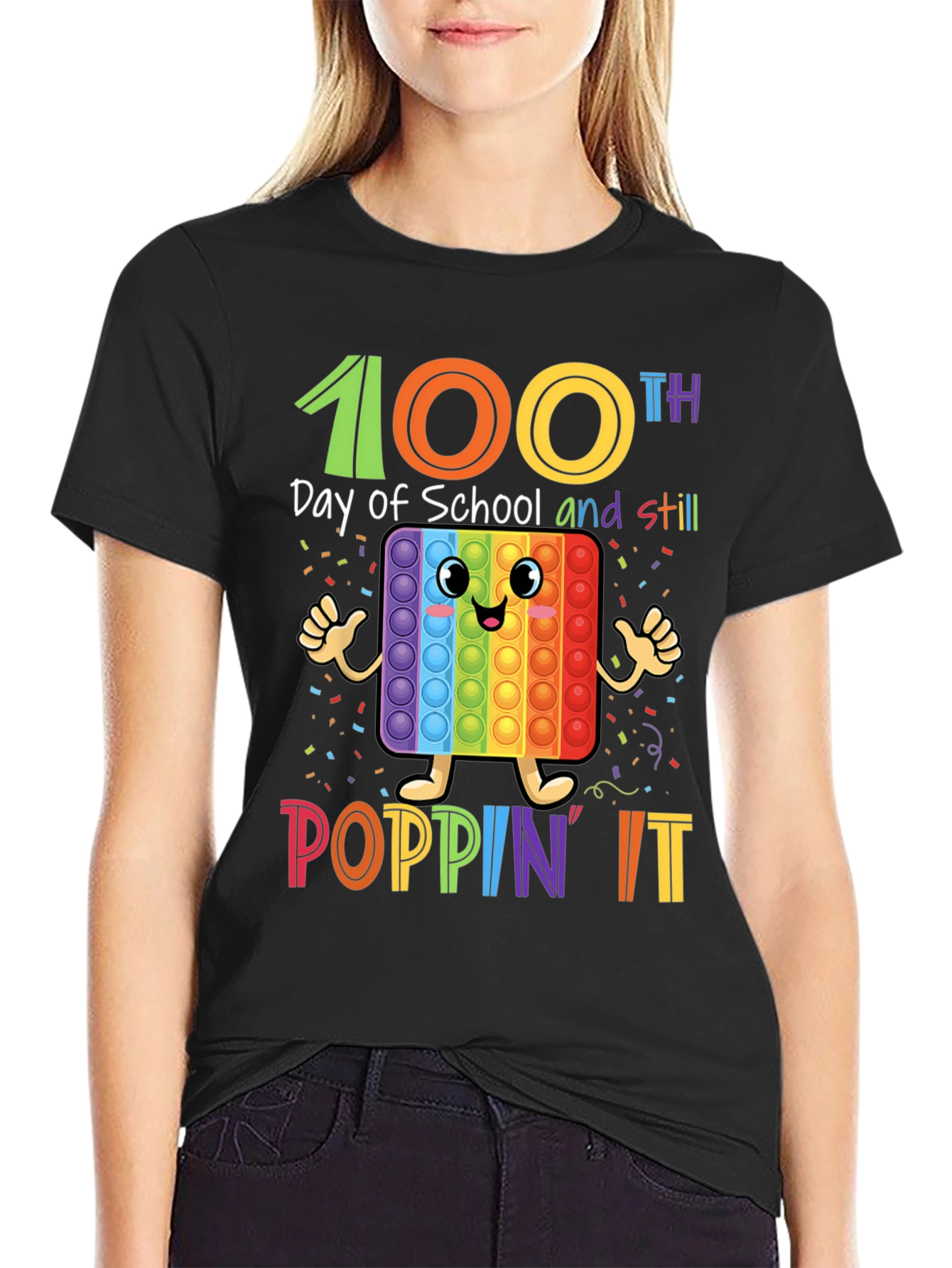 100th Day of School Poppin It T-Shirt