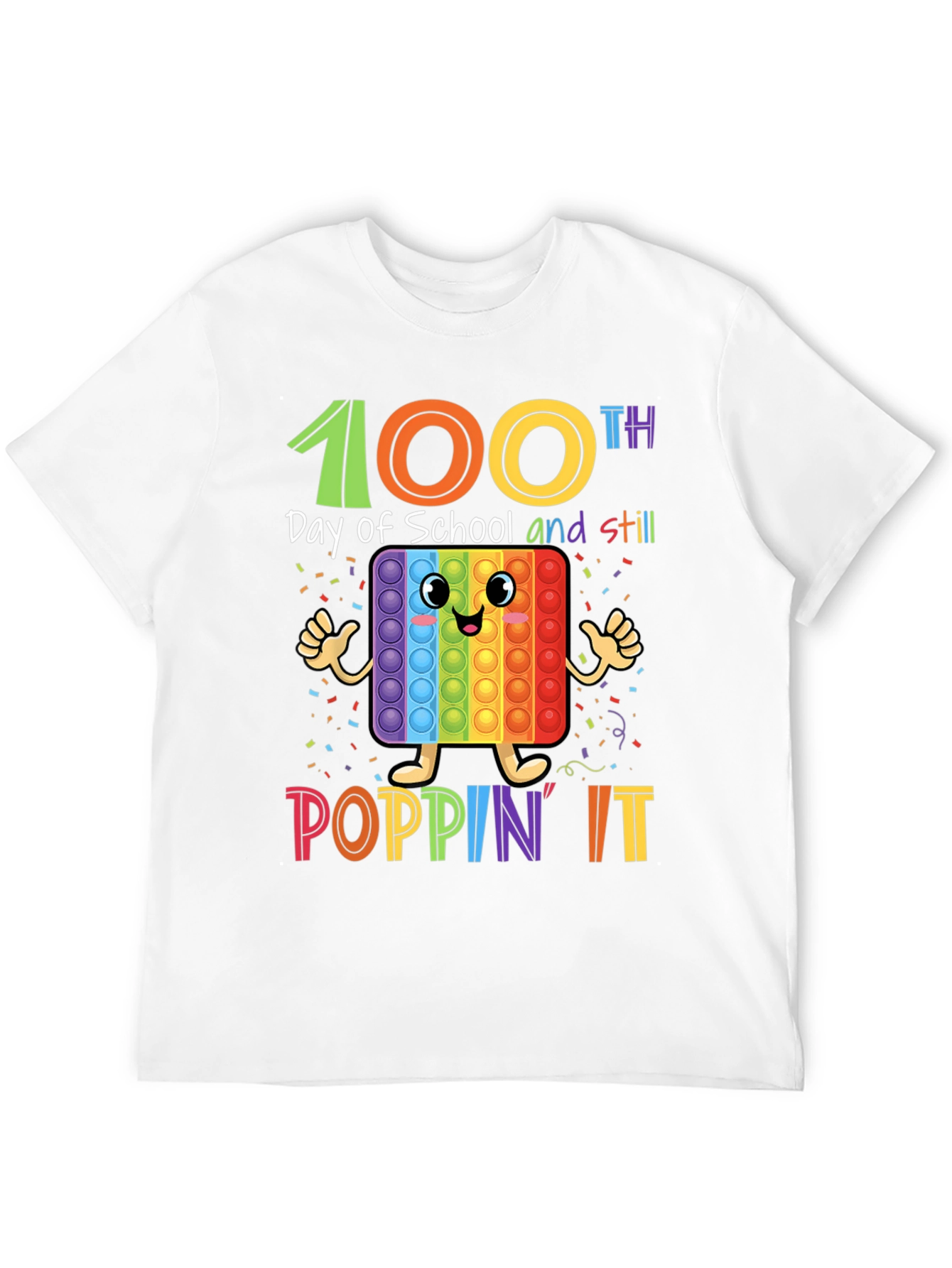 100th Day of School Poppin It T-Shirt